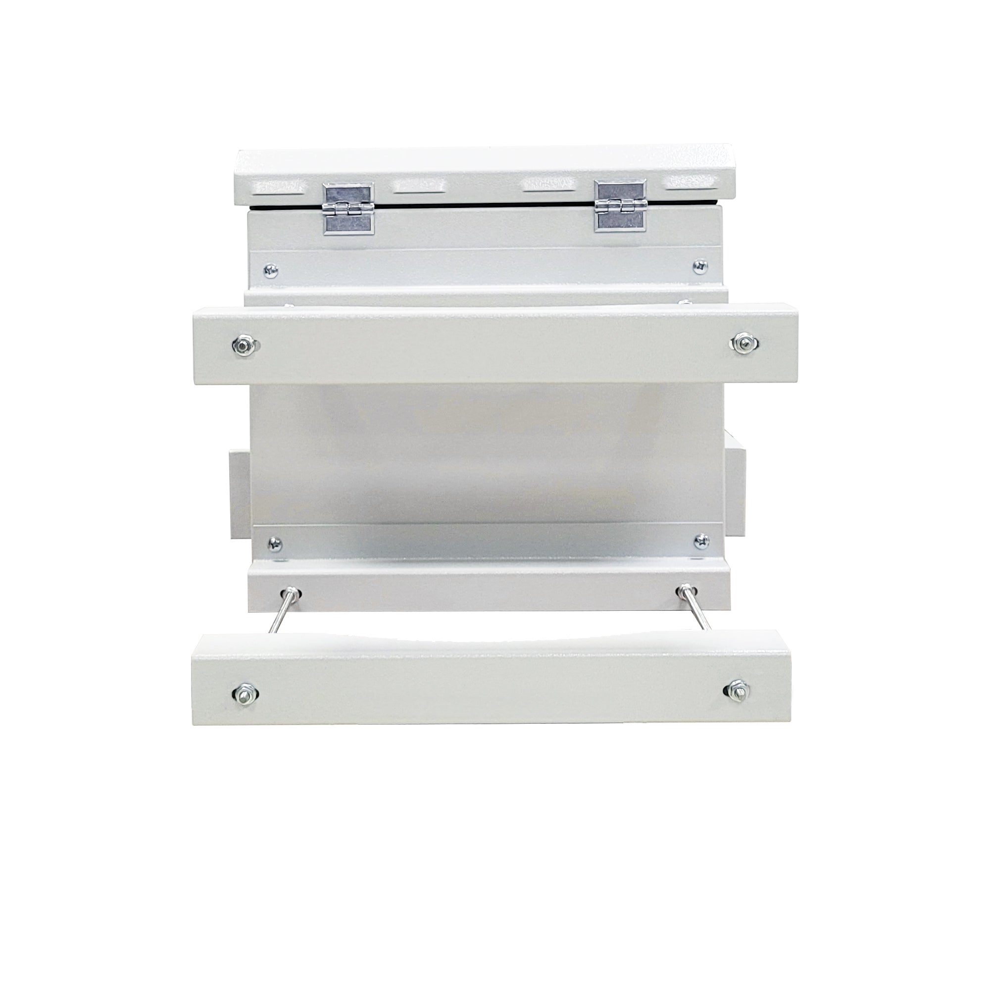 10-inch outdoor network pole rack cabinet ideal for enclosures and equipment protection.