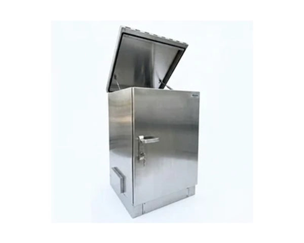STURDX Essential Series™ 20U IP66 Weatherproof Stainless Steel Outdoor Network Cabinet | 24" × 32" (600 × 800 mm) | 19-Inch Rack Enclosure