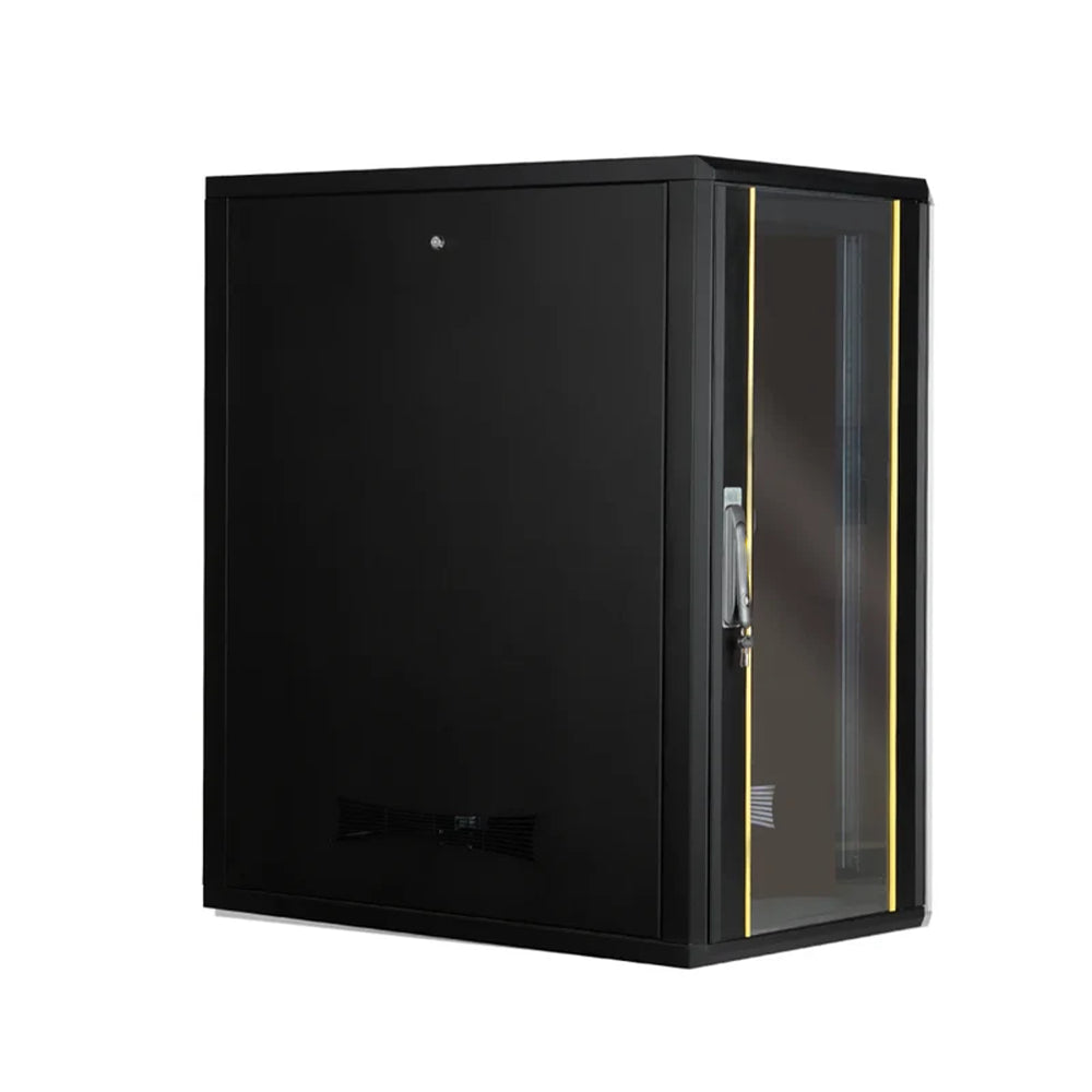 24U lock front glass server rack cabinet 600x1000 for secure storage.