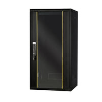 24U 600x600 - Floor Standing Server Rack Cabinet - Lock Front Glass