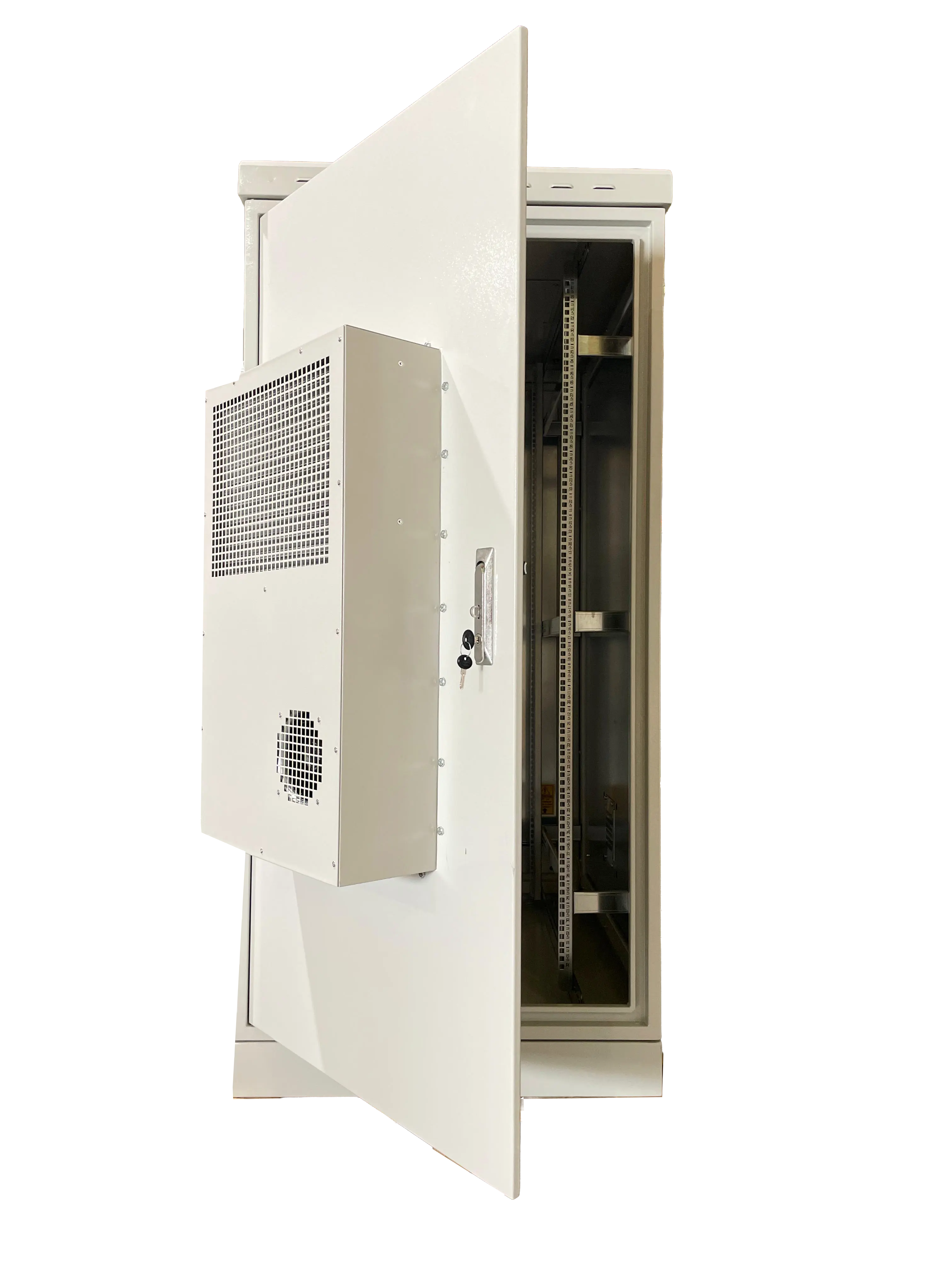 32U 32"x39" Outdoor Weatherproof Network Cabinet Enclosure with 2000W (~2130 BTU) Air Conditioning Unit Cooler, Heater and Dehumidifier, Remote Access