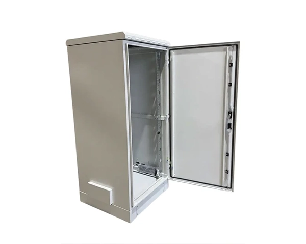 STURDX Essential Series™ 32U IP66 Weatherproof Galvanized Steel Outdoor Network Cabinet | 24" × 24" (600 × 600 mm) | 19-Inch Rack Enclosure