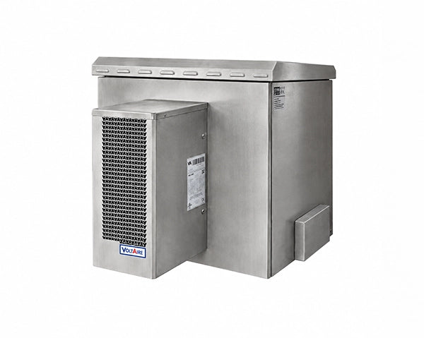 9U Outdoor Network Cabinet Enclosure – IP66 Weatherproof Stainless Steel Outdoor | 600mm x 450mm / 24" x 18" Floor, Pole and Wall Mount STV-HC-9U450 (Kopya)