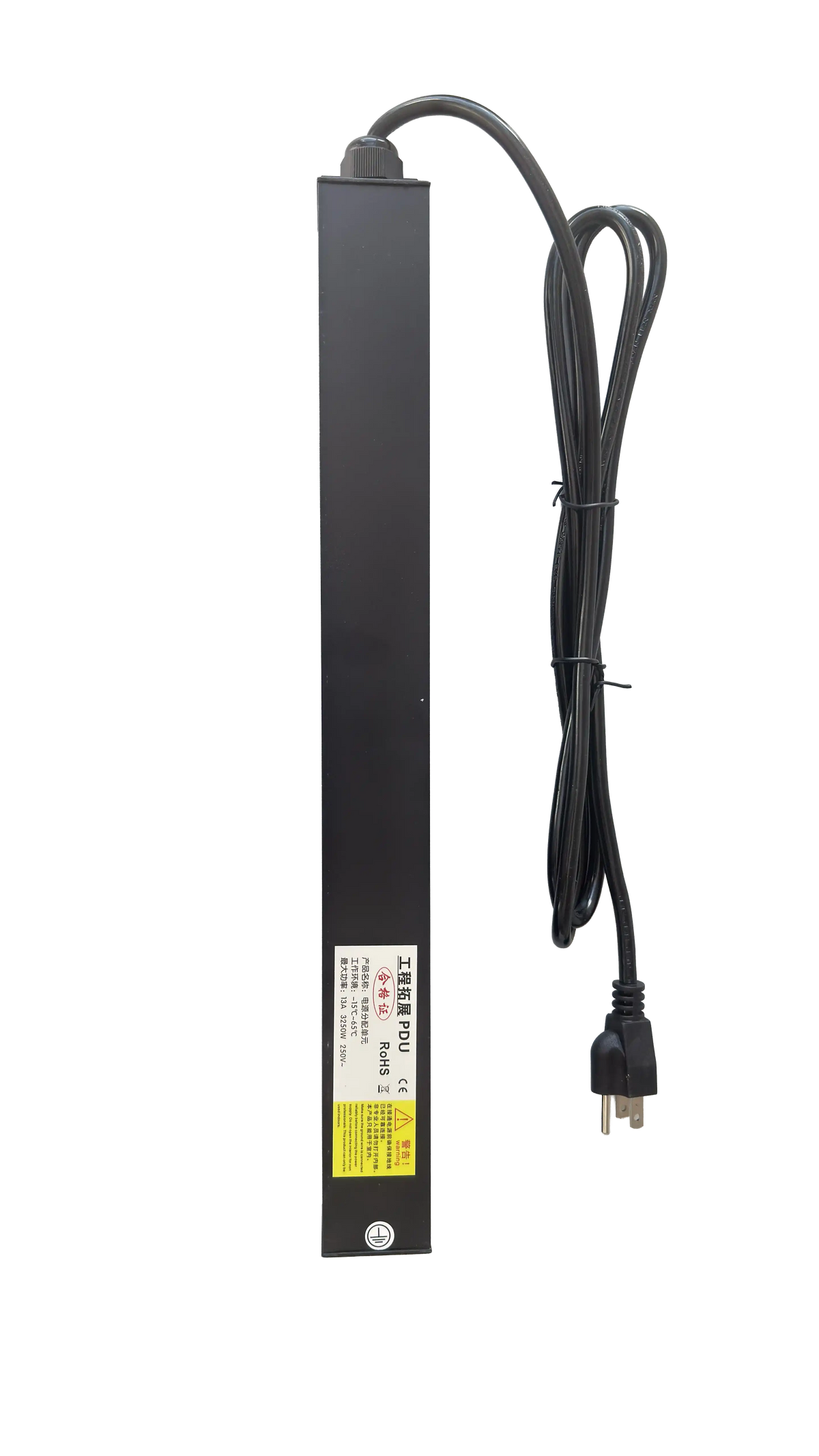 8 Outlet Rackmount PDU with 1U design for efficient power distribution.