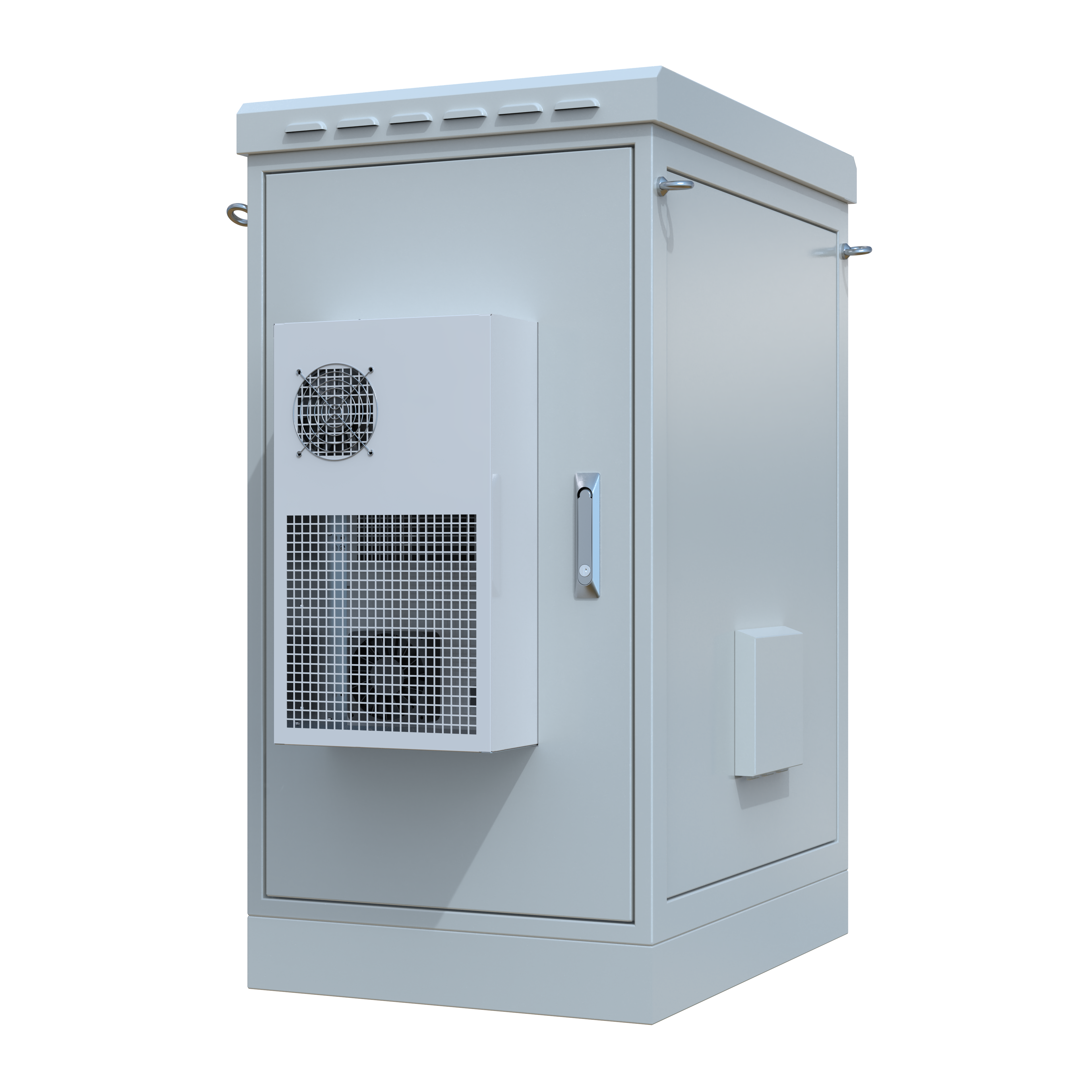 STURDX Climate Series™ 20U IP66 Weatherproof Galvanized Steel Outdoor Network Cabinet with Air Conditioner | 24" × 32" (600 × 800 mm) | 19-Inch Rack Enclosure