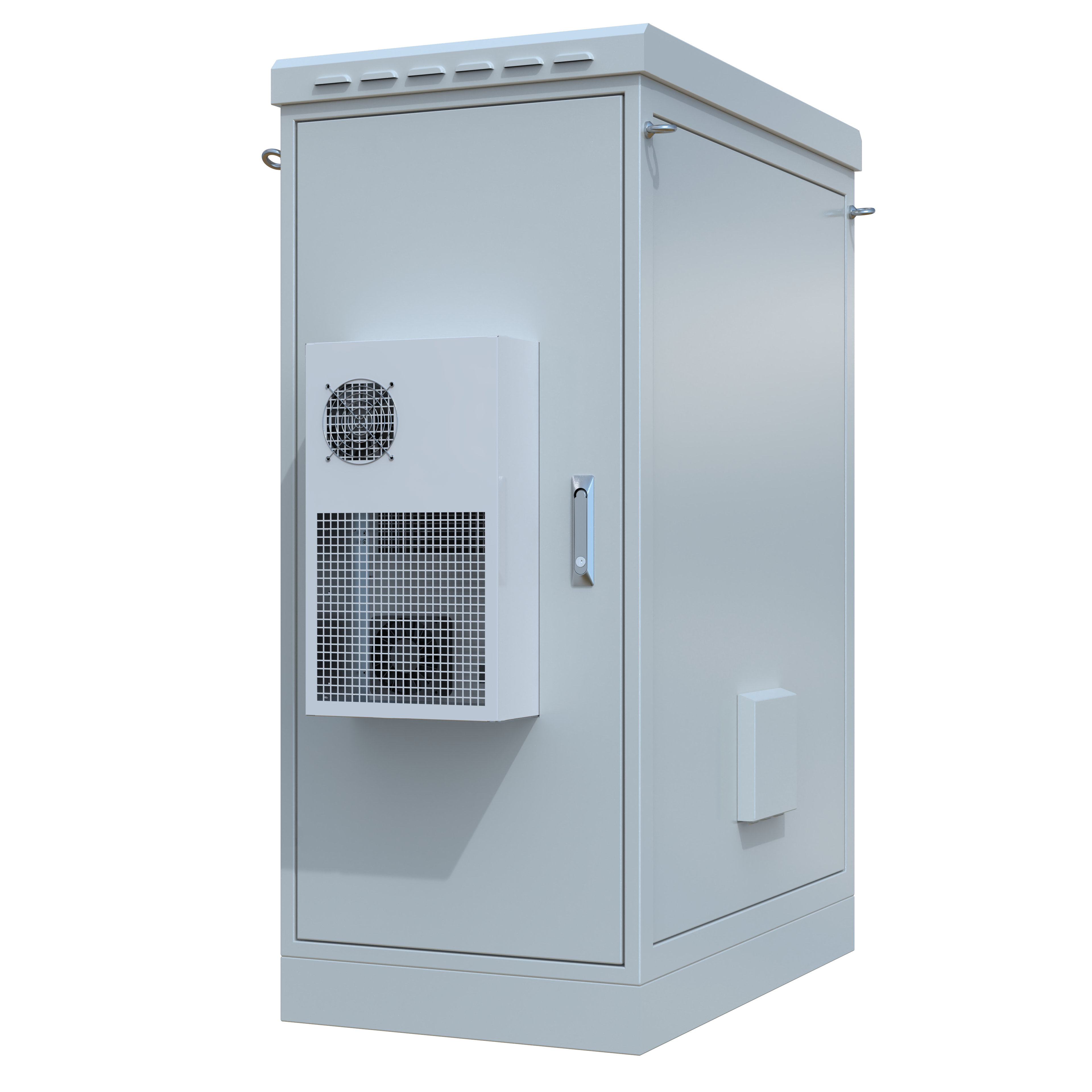 STURDX Climate Series™ 26U IP66 Weatherproof Galvanized Steel Outdoor Network Cabinet with Air Conditioner | 24" × 40" (600 × 1000 mm) | 19-Inch Rack Enclosure