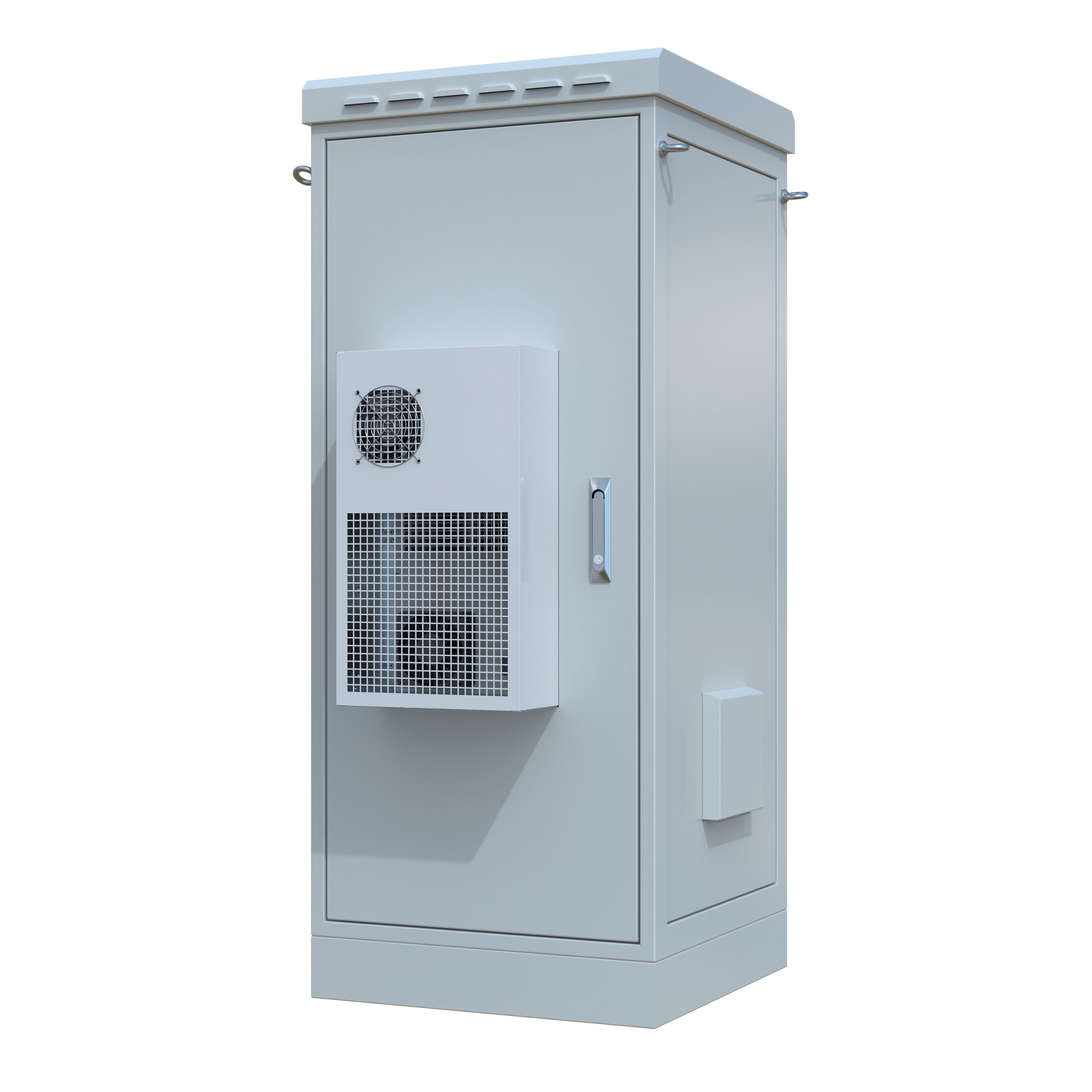 STURDX Climate Series™ 26U IP66 Weatherproof Galvanized Steel Outdoor Network Cabinet with Air Conditioner | 24" × 24" (600 × 600 mm) | 19-Inch Rack Enclosure