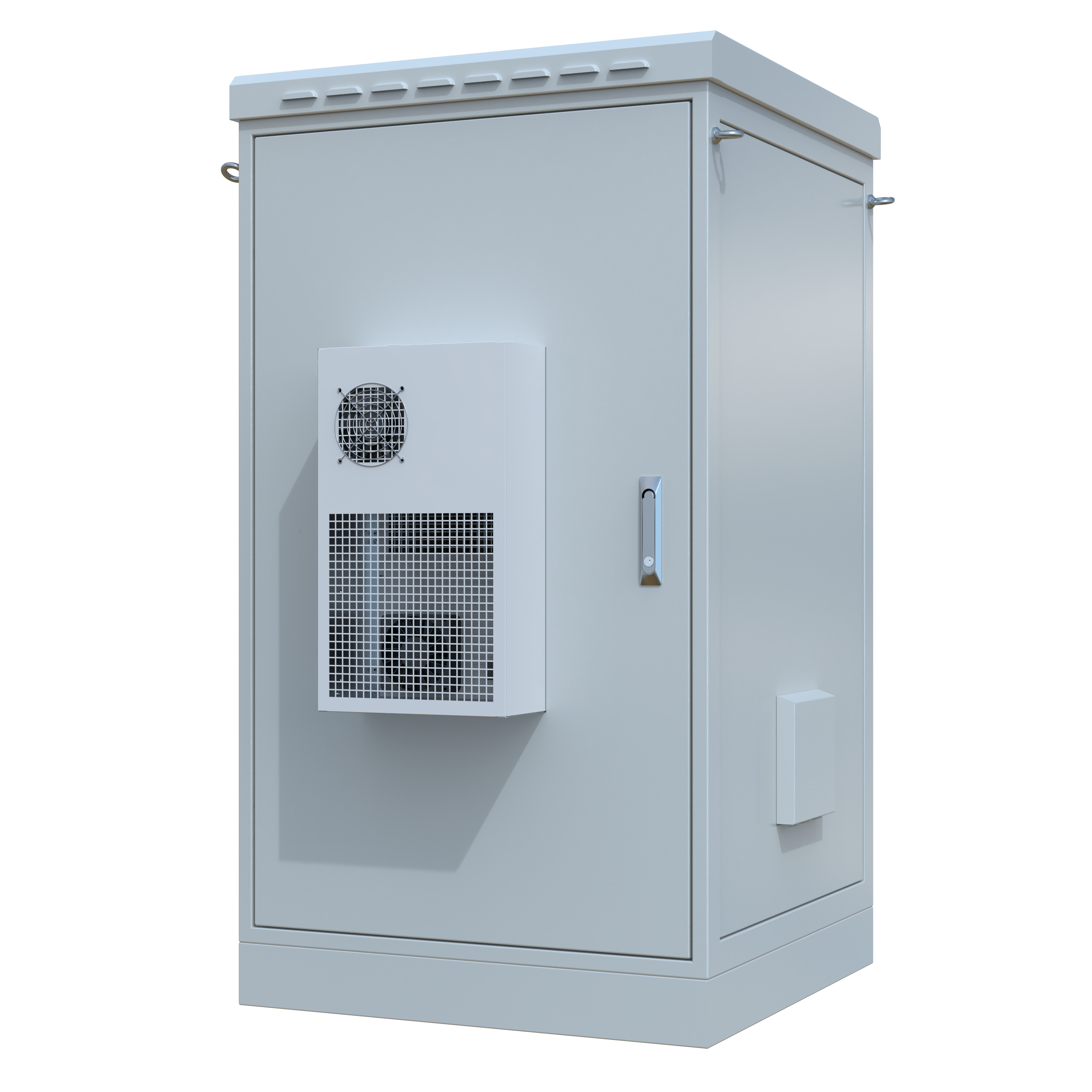 STURDX Climate Series™ 26U IP66 Weatherproof Galvanized Steel Outdoor Network Cabinet with Air Conditioner | 32" × 32" (800 × 800 mm) | 19-Inch Rack Enclosure