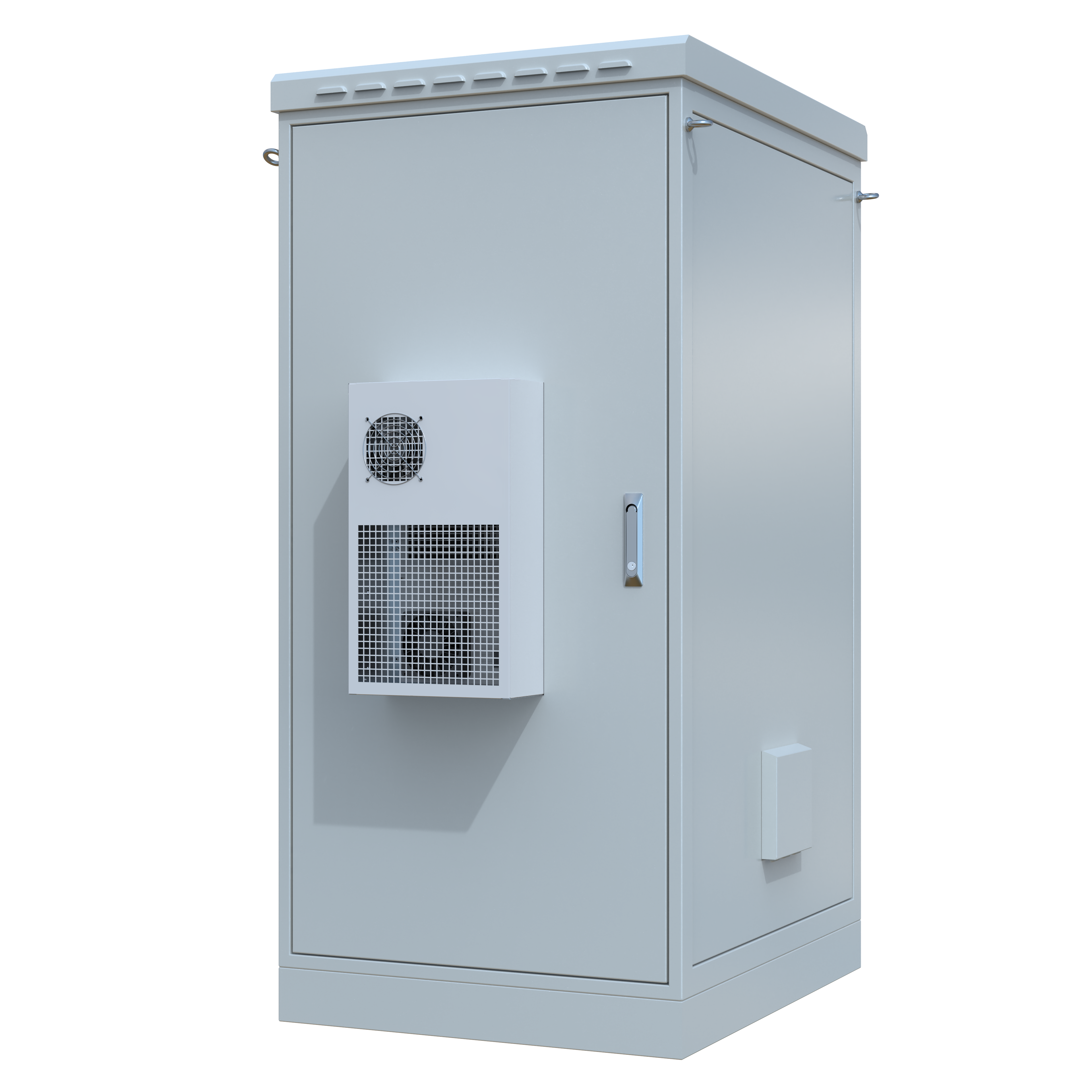 STURDX Climate Series™ 32U IP66 Weatherproof Galvanized Steel Outdoor Network Cabinet with Air Conditioner | 32" × 40" (800 × 1000 mm) | 19-Inch Rack Enclosure