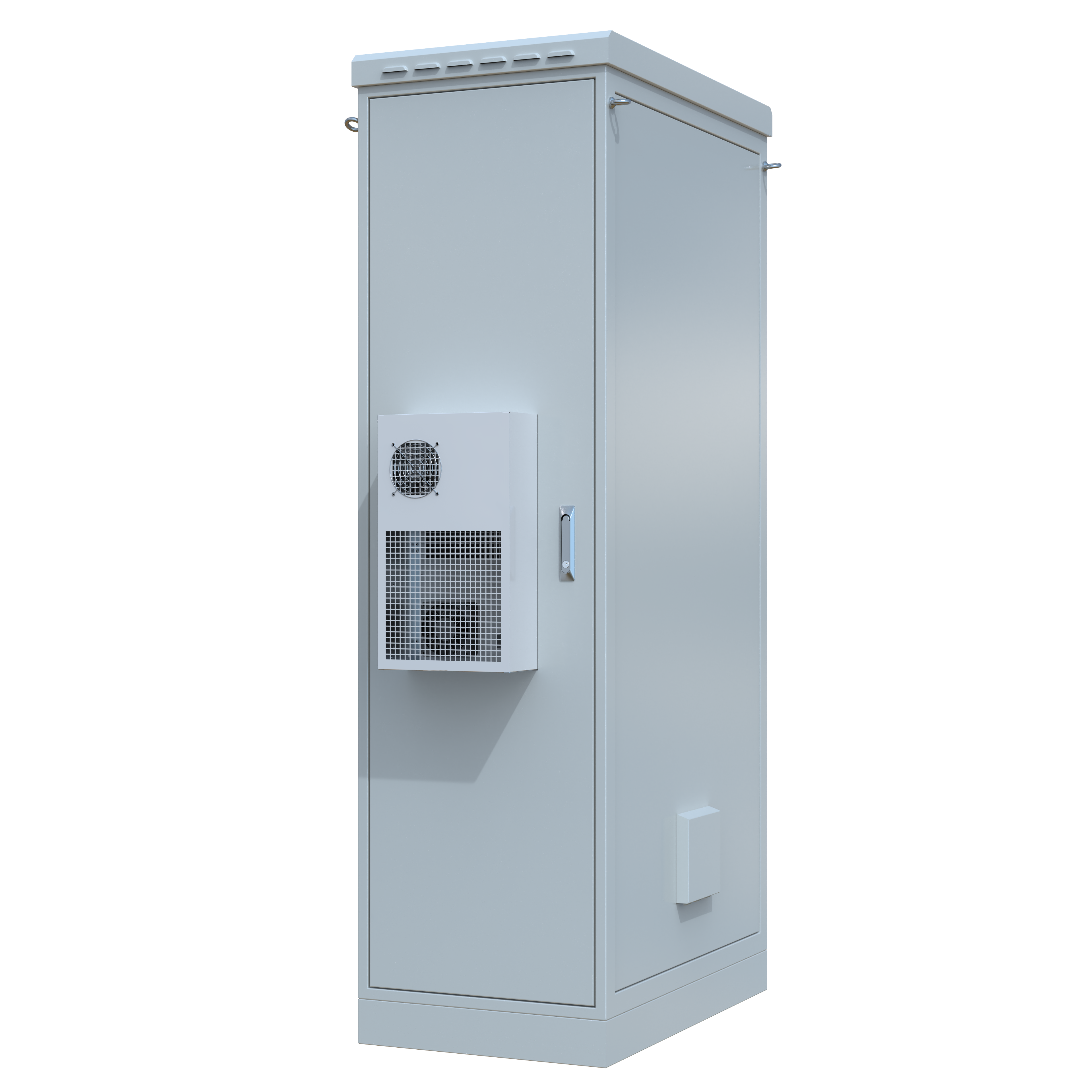 STURDX Climate Series™ 42U IP66 Weatherproof Outdoor Network Cabinet with Air Conditioner | 24" × 40" (600 × 1000 mm) | Galvanized Steel | 19-Inch Rack Enclosure
