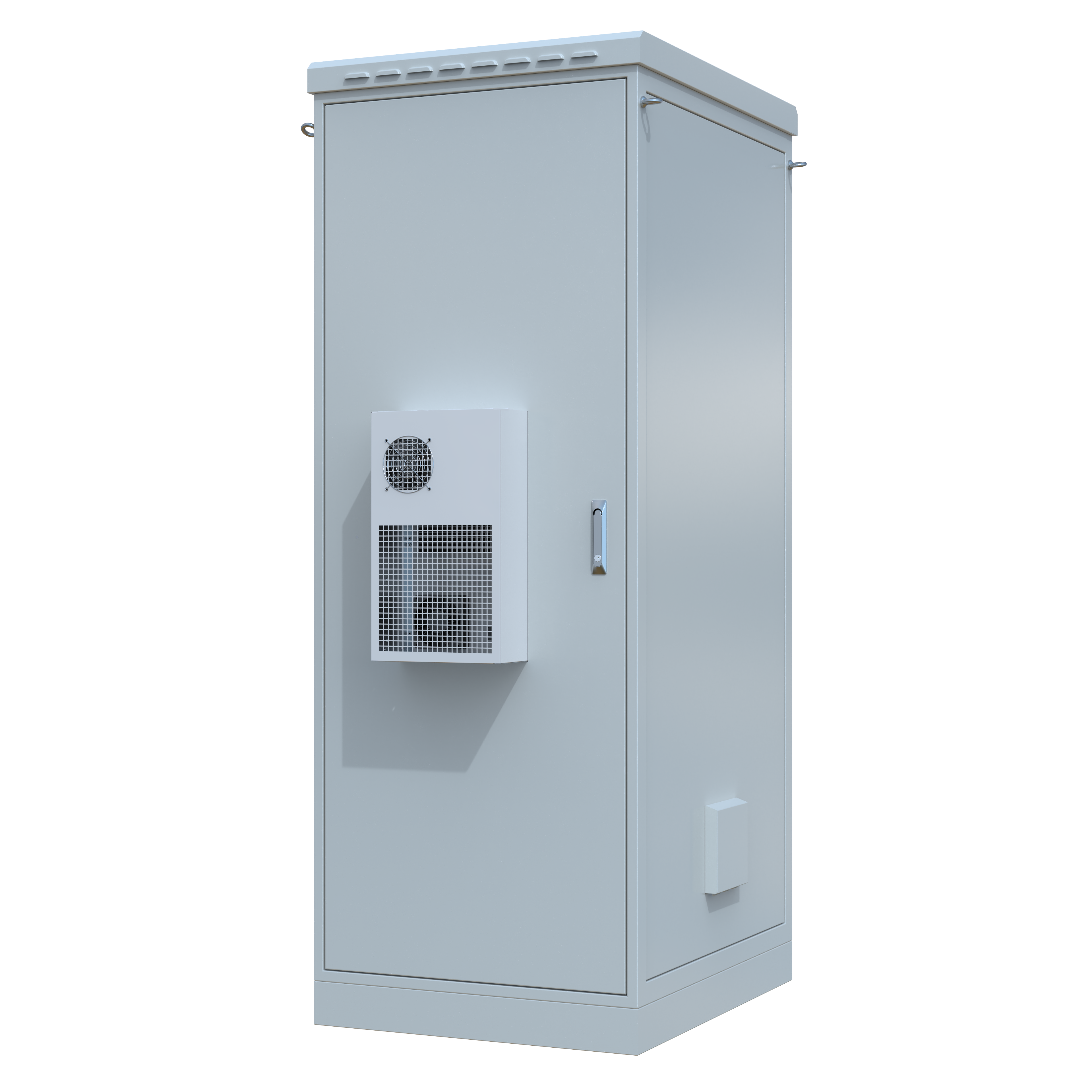 STURDX Climate Series™ 42U Outdoor Network Cabinet with Air Conditioner | 32" × 40" (800 × 1000 mm) | Galvanized Steel | IP66 | 19-Inch Rack Enclosure