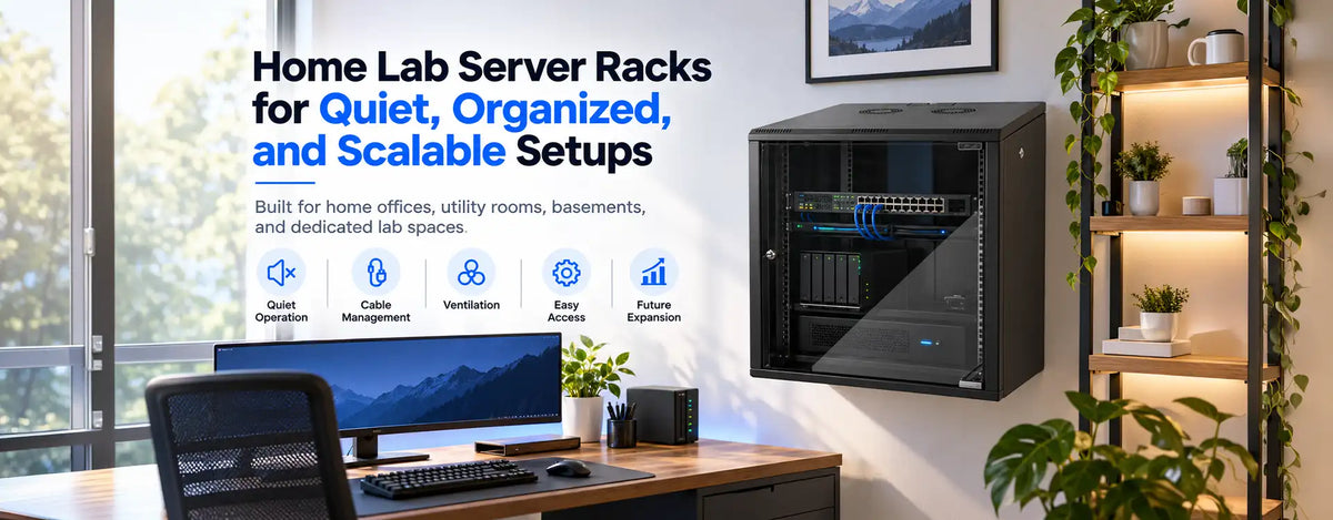 Best Server Rack for Home Lab Best server rack for home lab - STURDX wall-mount enclosed server cabinet in a quiet, organized home office