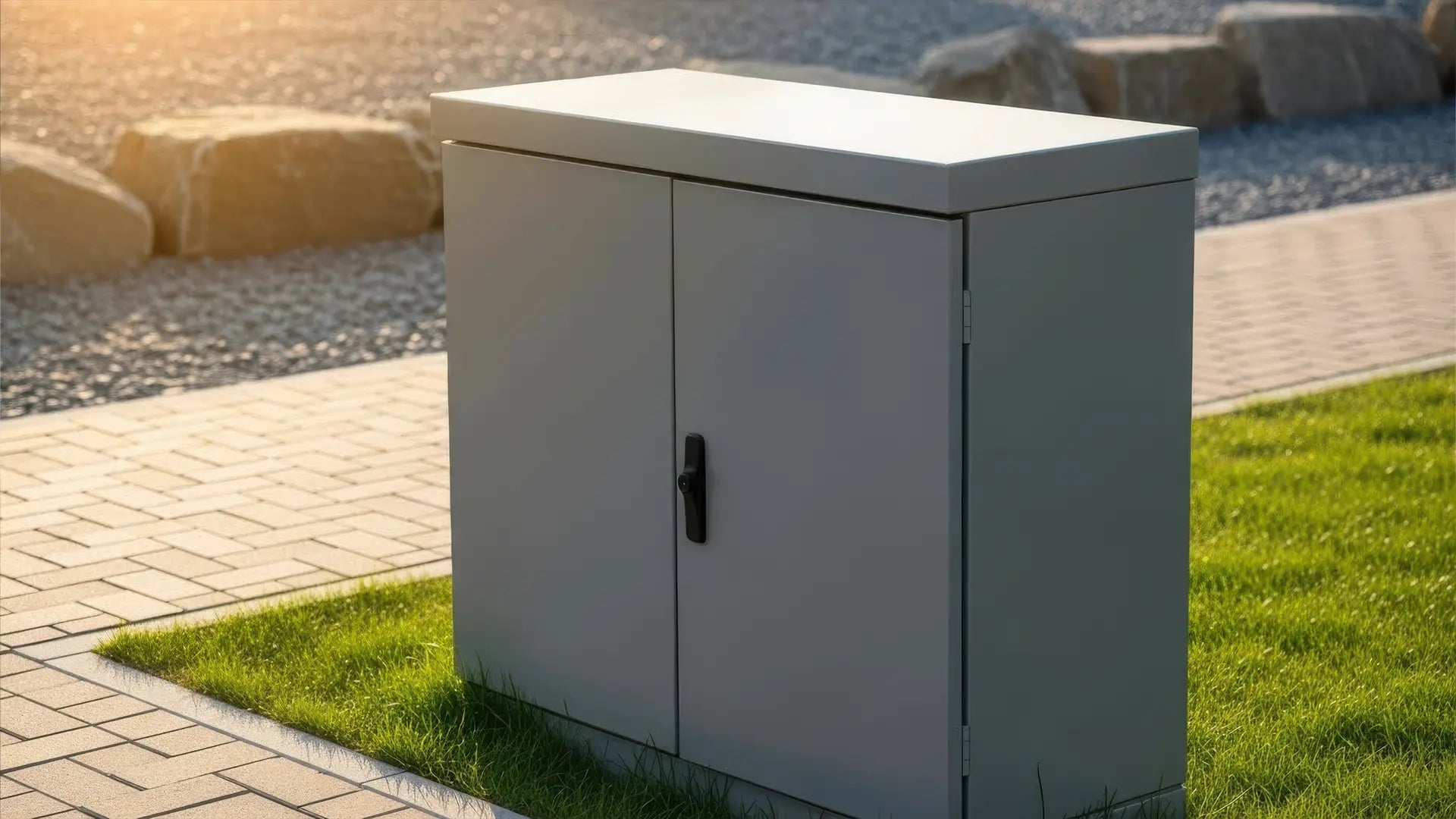 Climate resistant outdoor network enclosure built to withstand harsh environments.