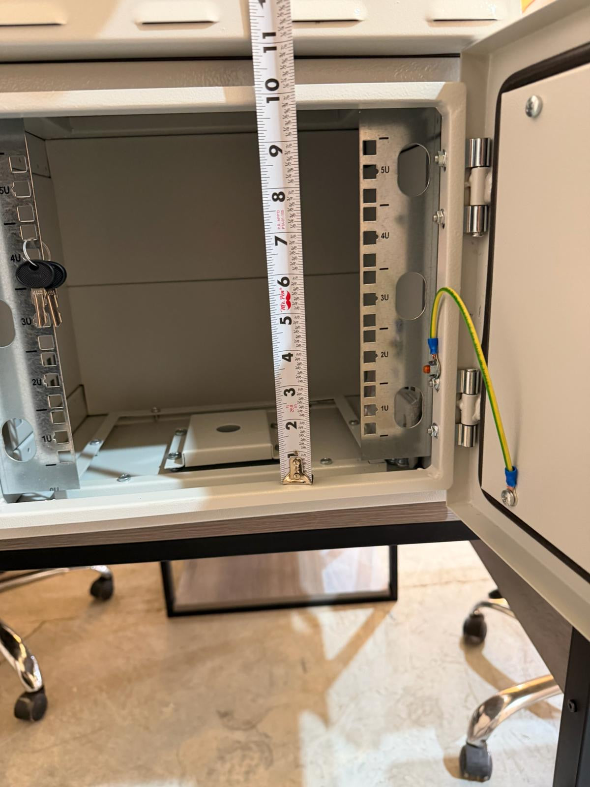 Compact IP66 weatherproof enclosure cabinet for outdoor network and security systems