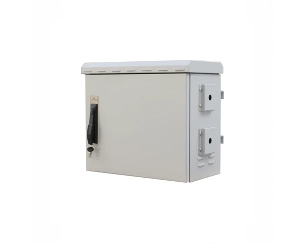 STURDX Outdoor Security Series™ 7U IP66 Weatherproof Galvanized Steel Security Camera Cabinet | 24" × 10" (600 × 250 mm) | 19-Inch Outdoor Security Enclosure