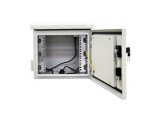 STURDX Outdoor Security Series™ 5U IP66 Weatherproof Galvanized Steel Outdoor Mini Security Cabinet (15" × 16" / 371 × 400 mm)