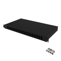 19" 1U 24 Port SC Duplex Fiber Optic Patch Panel Blank