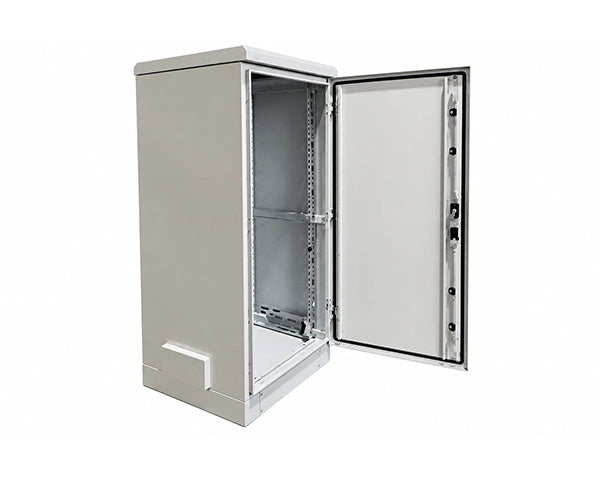 STURDX Essential Series™ 32U IP66 Weatherproof Galvanized Steel Outdoor Network Cabinet | 24" × 39" (600 × 1000 mm) | 19-Inch Rack Enclosure
