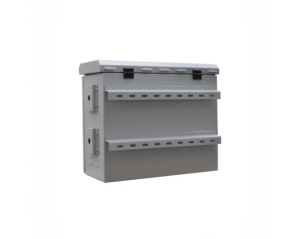Outdoor security camera cabinet with double walled enclosure for heat insulation