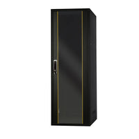 Gabinete en rack para servidores de piso de 42U - Gabinete de red de TI independiente con cerradura y vidrio frontal templado | Modulares con Ruedas | 600 mm de ancho x 1000 mm de profundidad (24"x40")