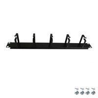 1U Metal Horizontal Cable Management Panel for 19-inch Server Racks