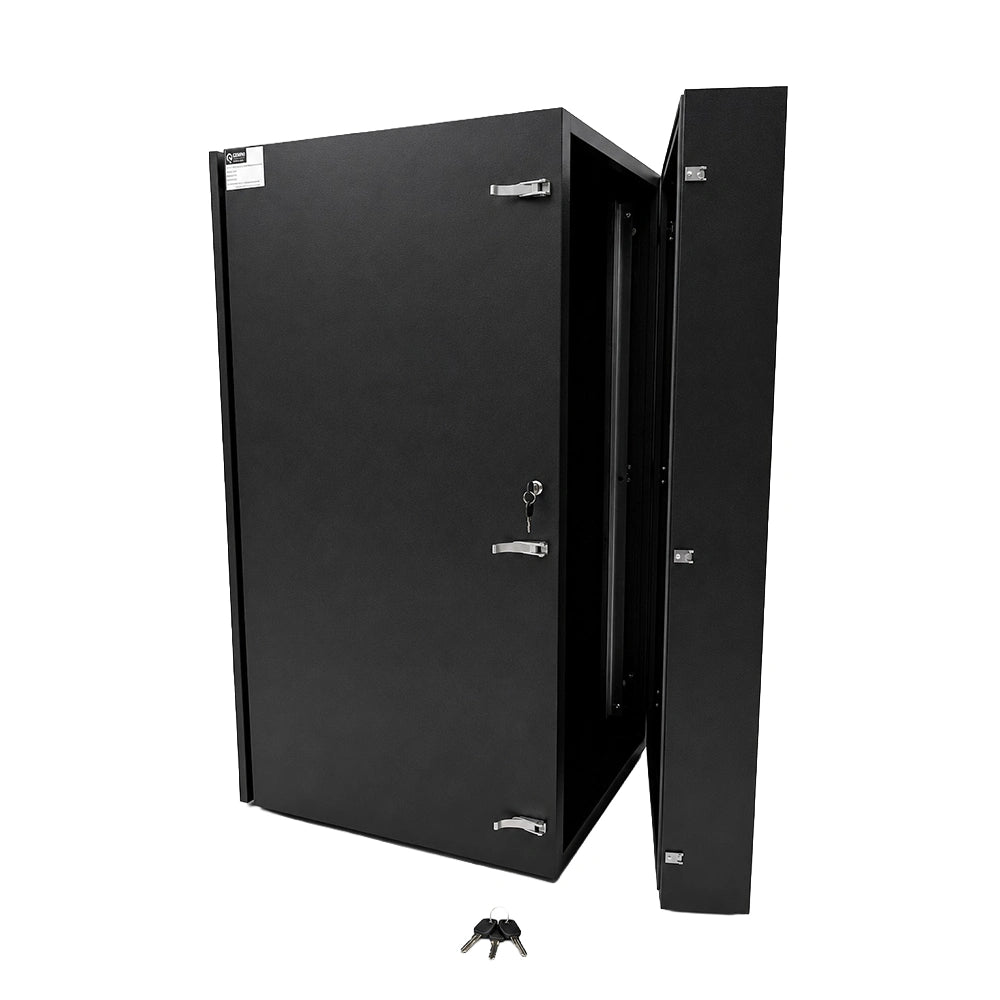 24U 19" IP66 Weatherproof Swing Out Network Enclosure with Air Conditioning