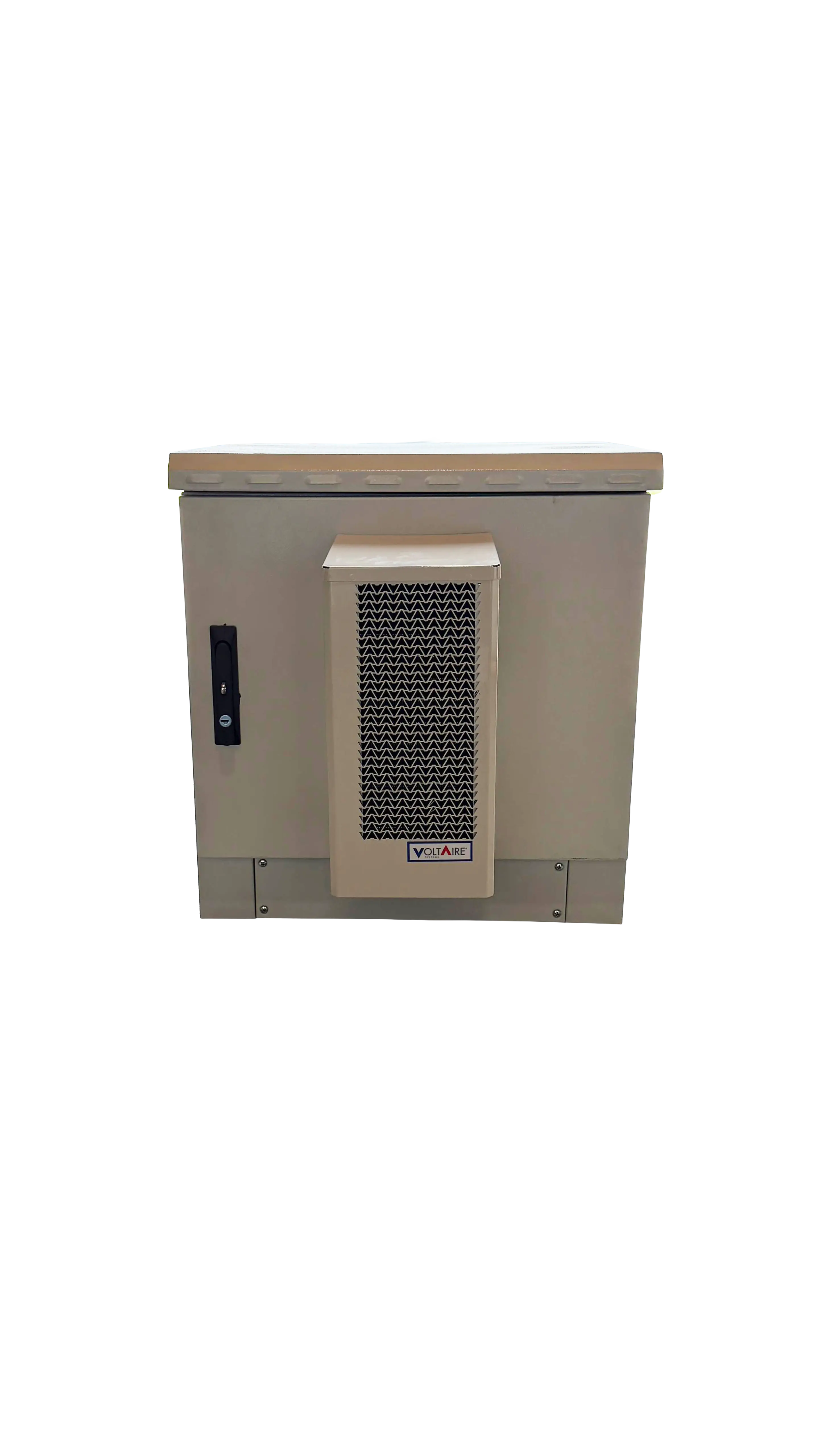 STV HC 9U450 outdoor IT rack with a powder-coated finish resists weathering and corrosion.