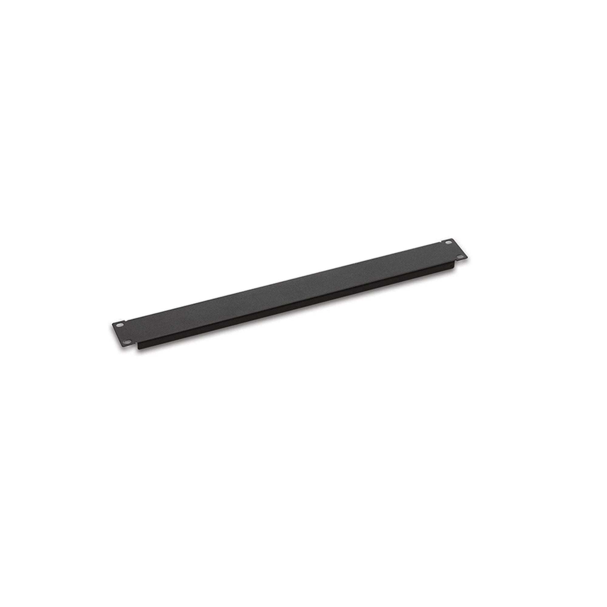 Useful horizontal blank panel for network racks, providing efficient coverage.