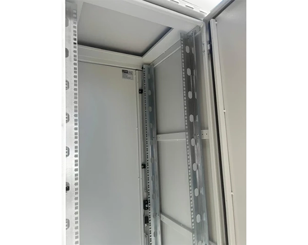 Weatherproof 42U rack cabinet for outdoor fiber and server equipment