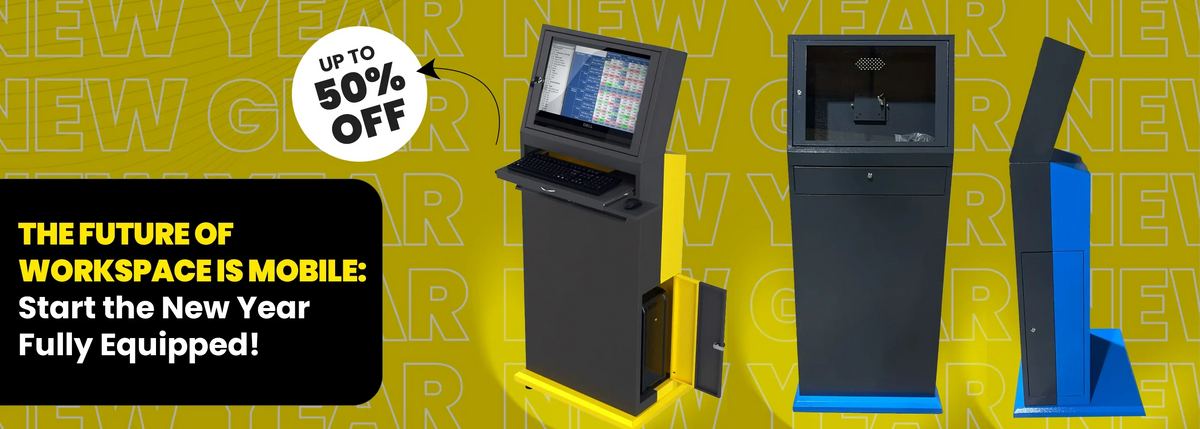 Mobile Computer Cabinets for Industrial, Office Use and More