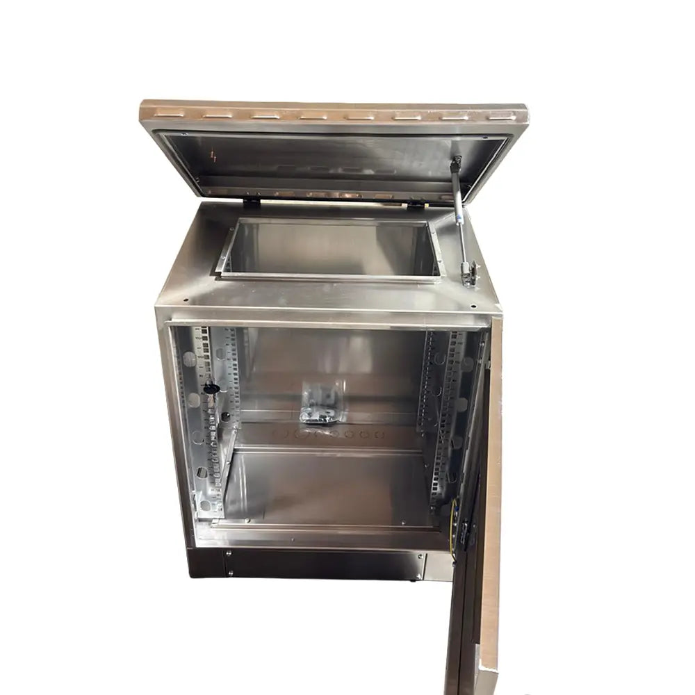 12U Outdoor Network Cabinet Enclosure – IP66 Rated Weatherproof for Telecom, Fiber, and Server Equipment | 600mm x 450mm / 24" x 18" Floor, Pole and Wall Mount STV-HC-12U450