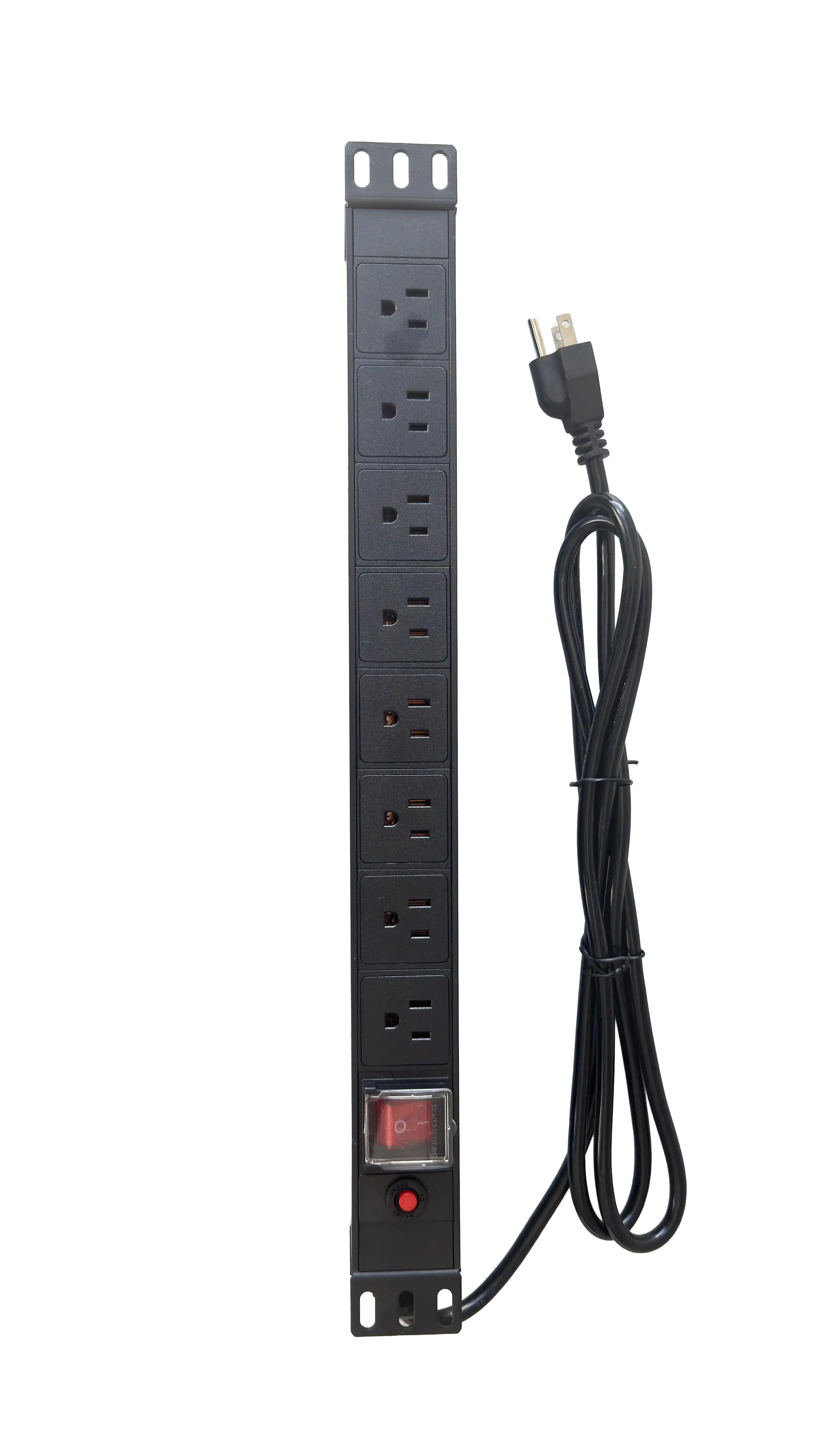 1U, 8 Outlet Rackmount PDU designed for optimal server cabinet power supply.