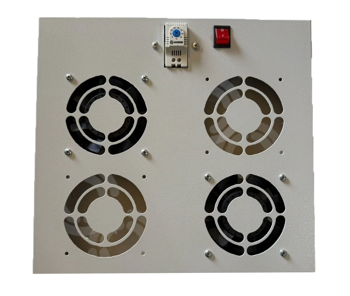 2-Fan Module for 24" Deep Outdoor Network Cabinets with Quiet Airflow Control