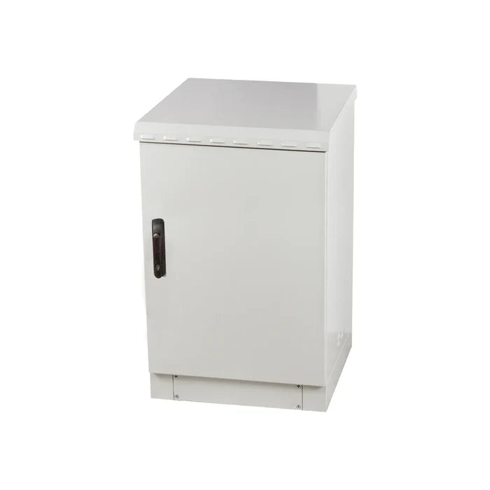 STURDX Essential Series™ 20U IP66 Weatherproof Galvanized Steel Outdoor Network Cabinet | 24" × 24" (600 × 600 mm) | 19-Inch Rack Enclosur