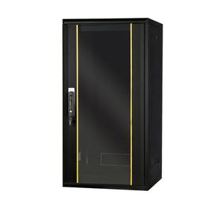 24U 600x600 - Floor Standing Server Rack Cabinet - Lock Front Glass