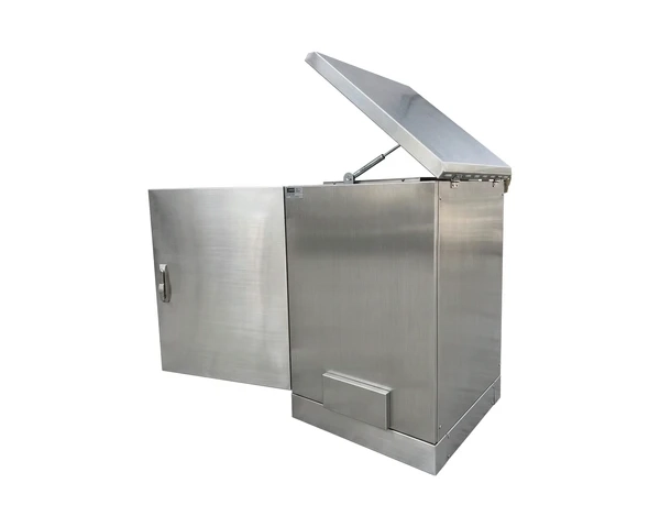 STURDX Essential Series™ 26U IP66 Weatherproof Stainless Steel Outdoor Network Cabinet | 32" × 40" (800 × 1000 mm) | 19-Inch Rack Enclosure
