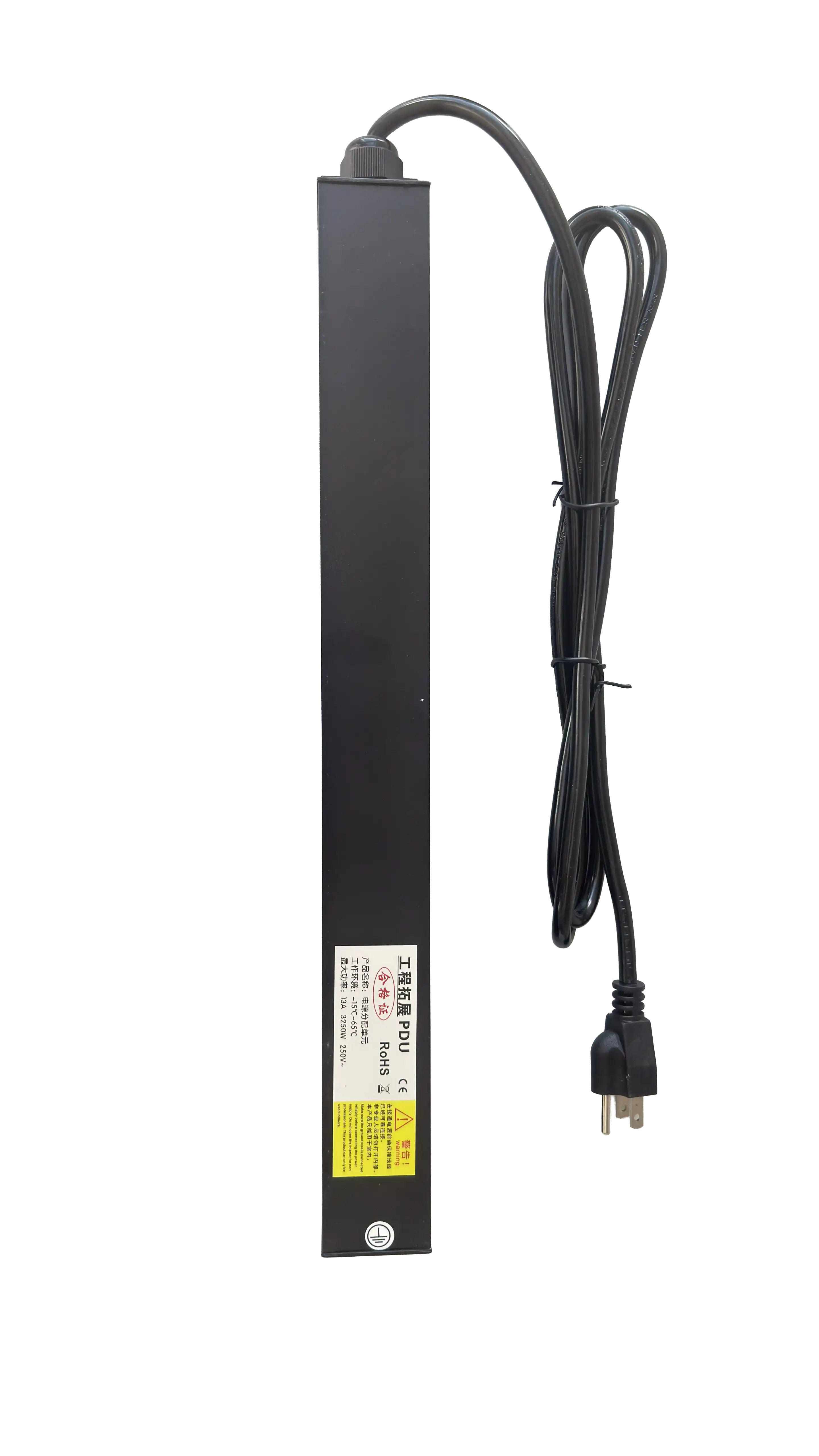 8 Outlet Rackmount PDU with 1U design for efficient power distribution.