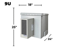 9U Outdoor Network Cabinet Enclosure – IP66 Rated Weatherproof for Telecom, Fiber, and Server Equipment | 600mm x 450mm / 24" x 18" Floor, Pole and Wall Mount STV-HC-9U450