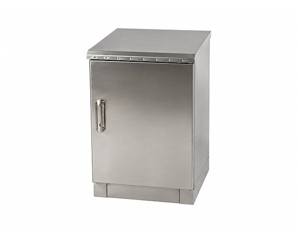 STURDX Essential Series™ 20U IP66 Weatherproof Stainless Steel Outdoor Network Cabinet | 24" × 39" (600 × 1000 mm) | 19-Inch Rack Enclosure