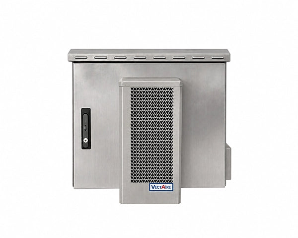9U Outdoor Network Cabinet Enclosure – IP66 Weatherproof Stainless Steel Outdoor | 600mm x 450mm / 24" x 18" Floor, Pole and Wall Mount STV-HC-9U450 (Kopya)