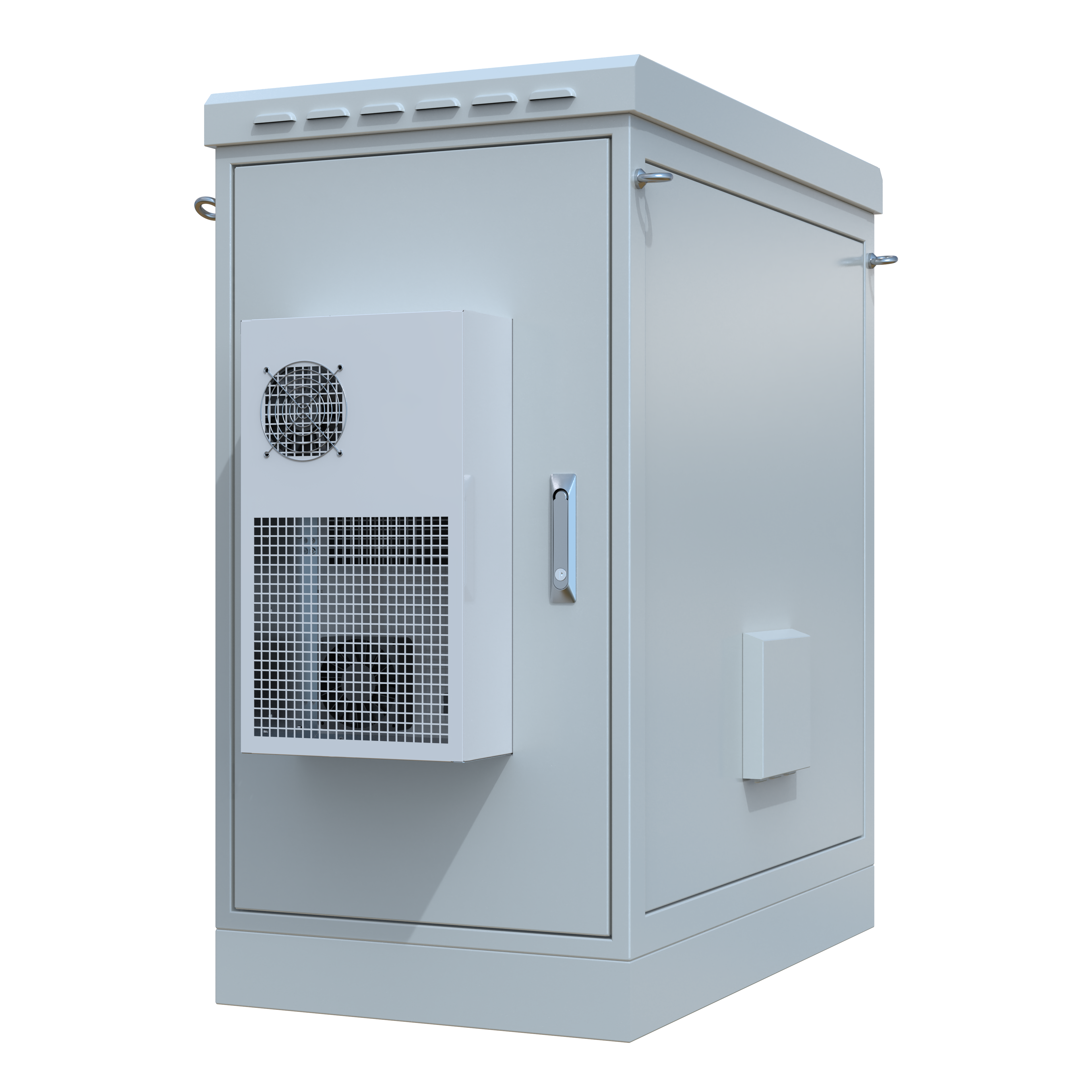 STURDX Climate Series™ 20U IP66 Weatherproof Galvanized Steel Outdoor Network Cabinet with Air Conditioner | 24" × 40" (600 × 1000 mm) | 19-Inch Rack Enclosure