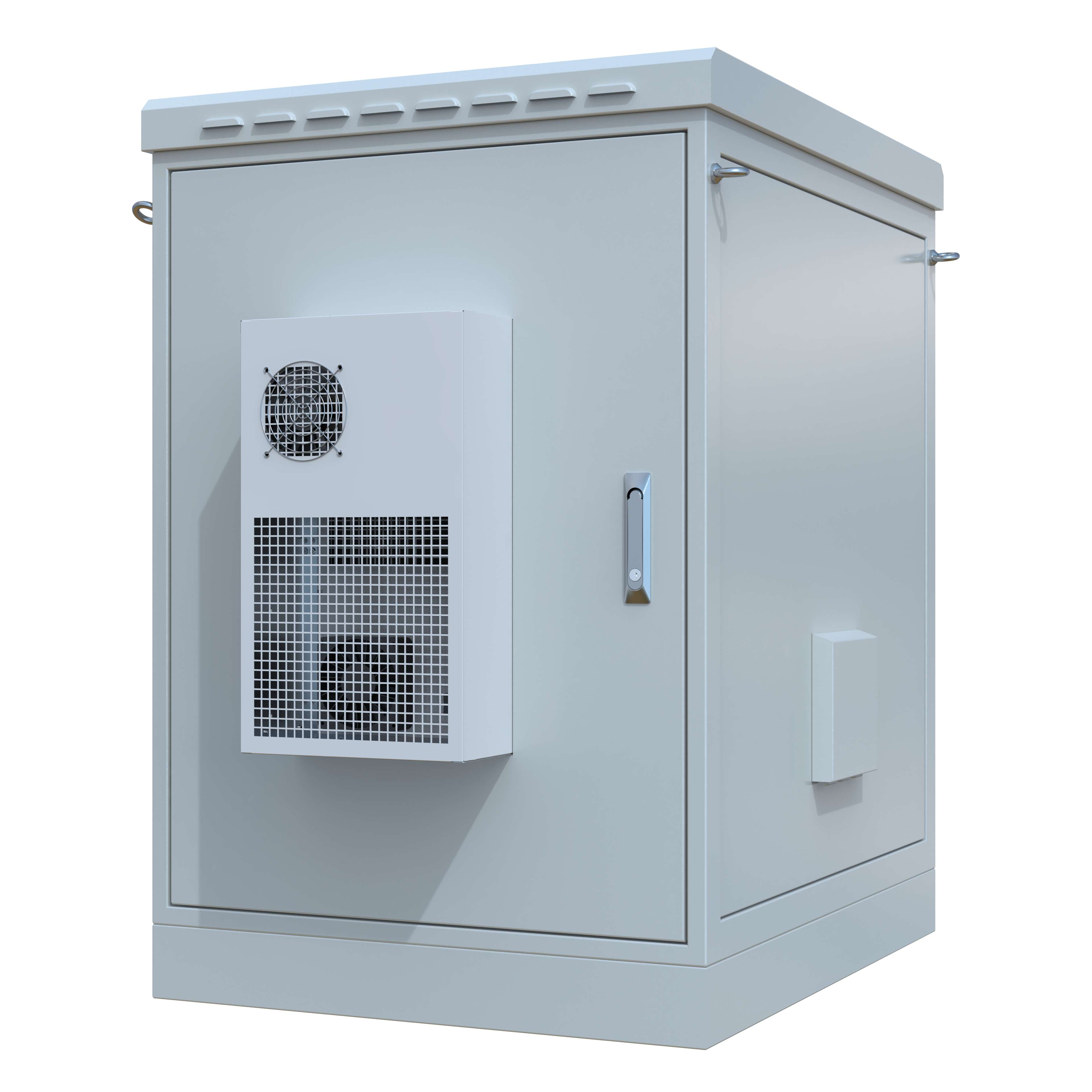 STURDX Climate Series™ 20U IP66 Weatherproof Galvanized Steel Outdoor Network Cabinet with Air Conditioner | 32" × 40" (800 × 1000 mm) | 19-Inch Rack Enclosure