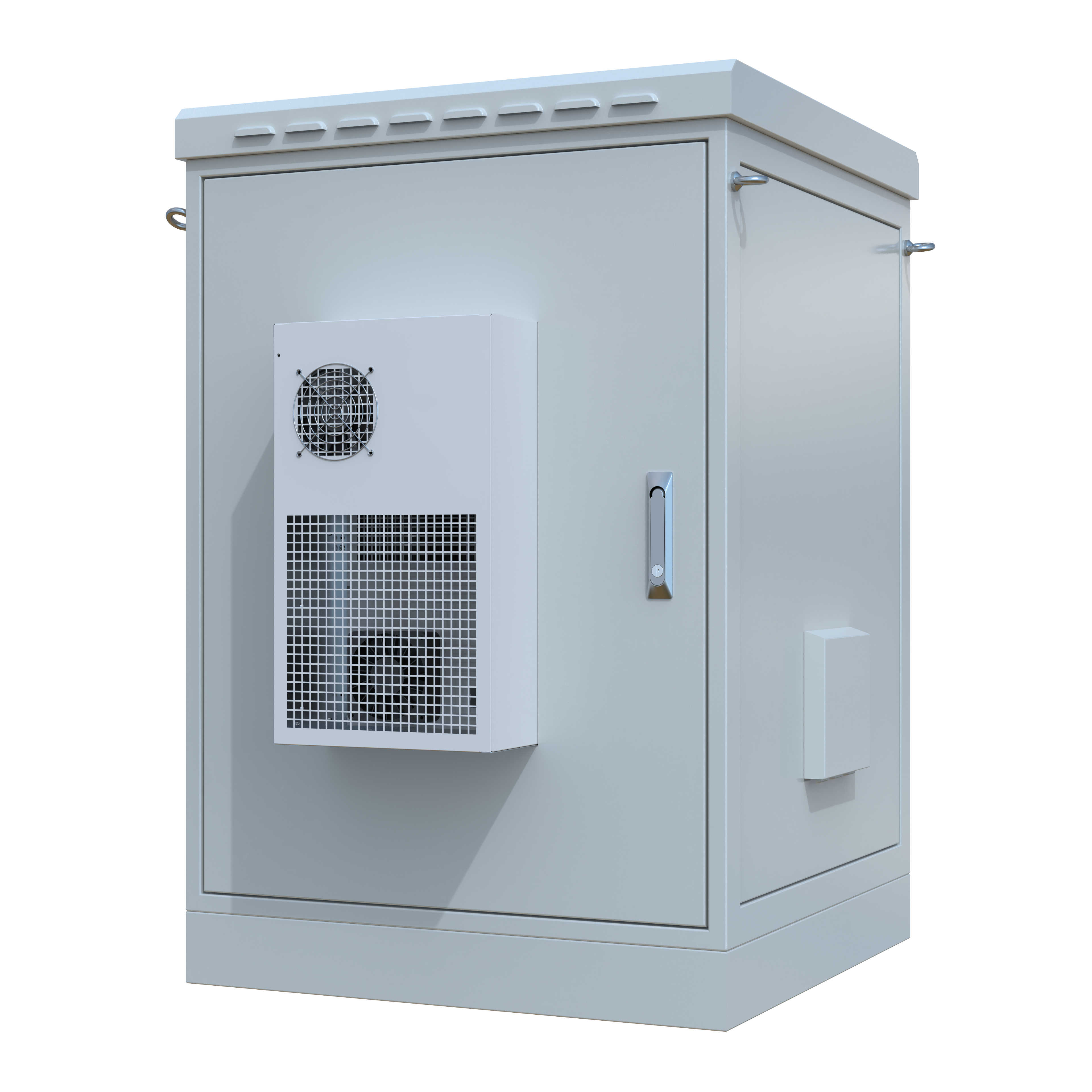 STURDX Climate Series™ 20U IP66 Weatherproof Galvanized Steel Outdoor Network Cabinet with Air Conditioner | 32" × 32" (800 × 800 mm) | 19-Inch Rack Enclosure