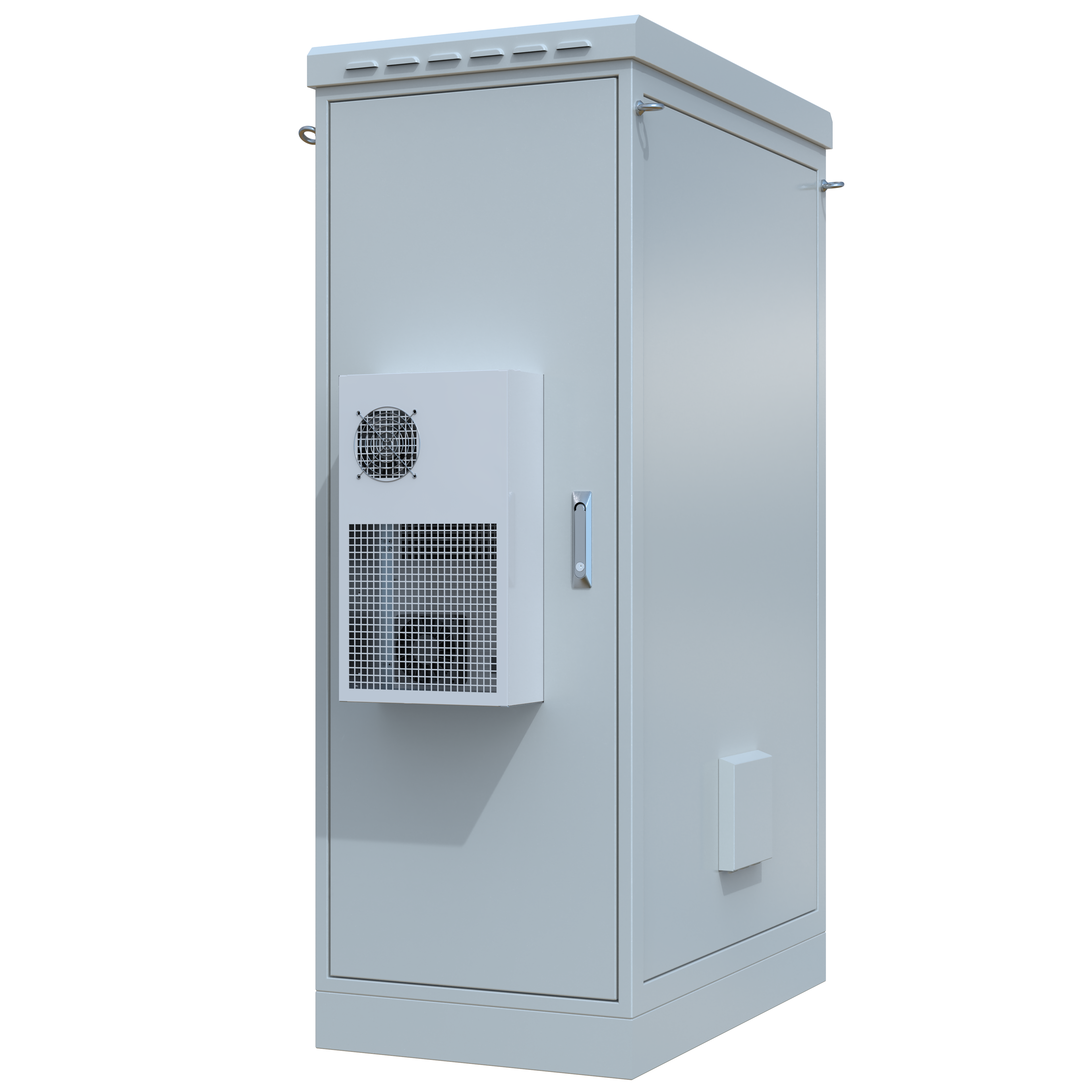 STURDX Climate Series™ 32U IP66 Weatherproof Galvanized Steel Outdoor Network Cabinet with Air Conditioner | 24" × 40" (600 × 1000 mm) | 19-Inch Rack Enclosure