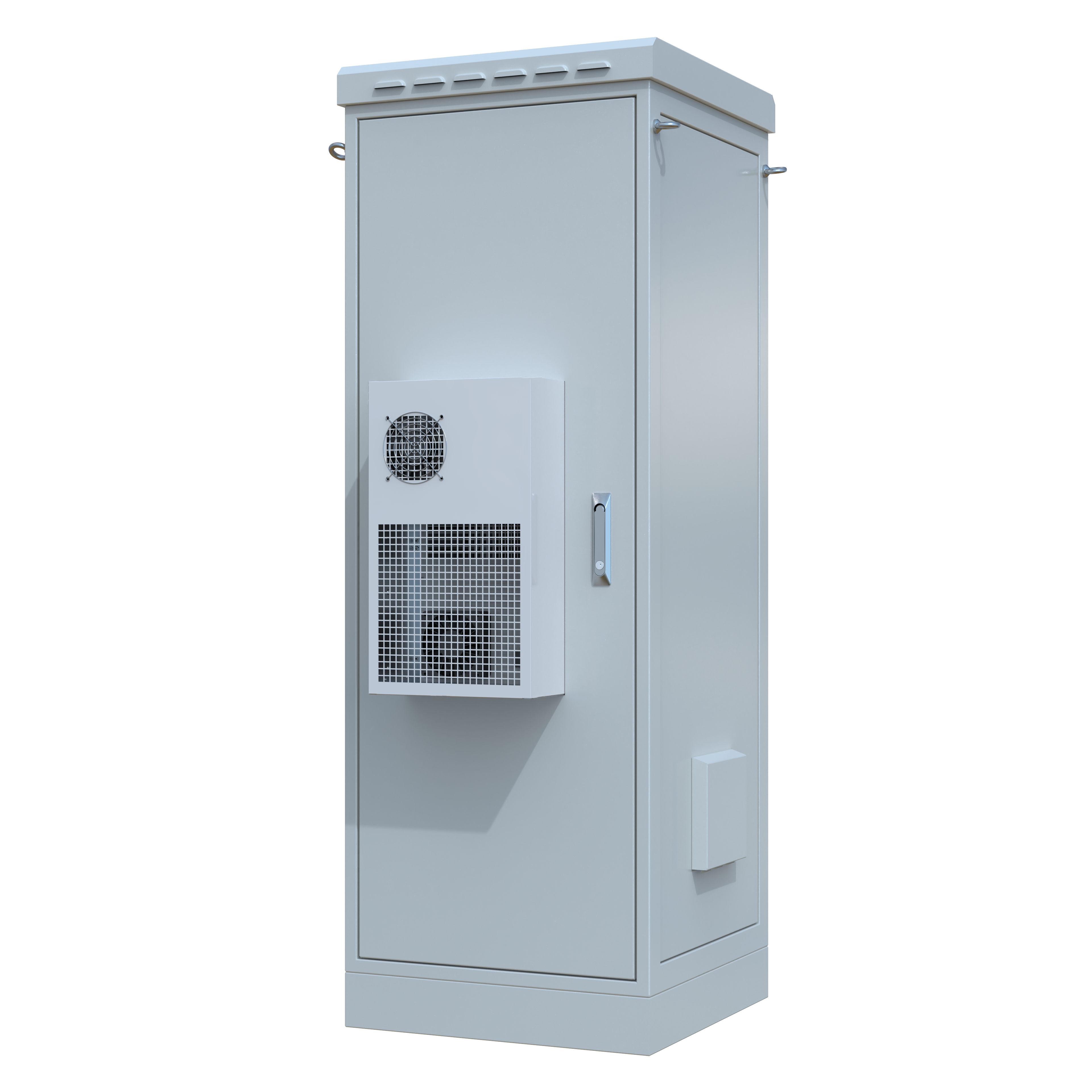 STURDX Climate Series™ 32U IP66 Weatherproof Galvanized Steel Outdoor Network Cabinet | 24" × 24" (600 × 600 mm) | 19-Inch Rack Enclosure