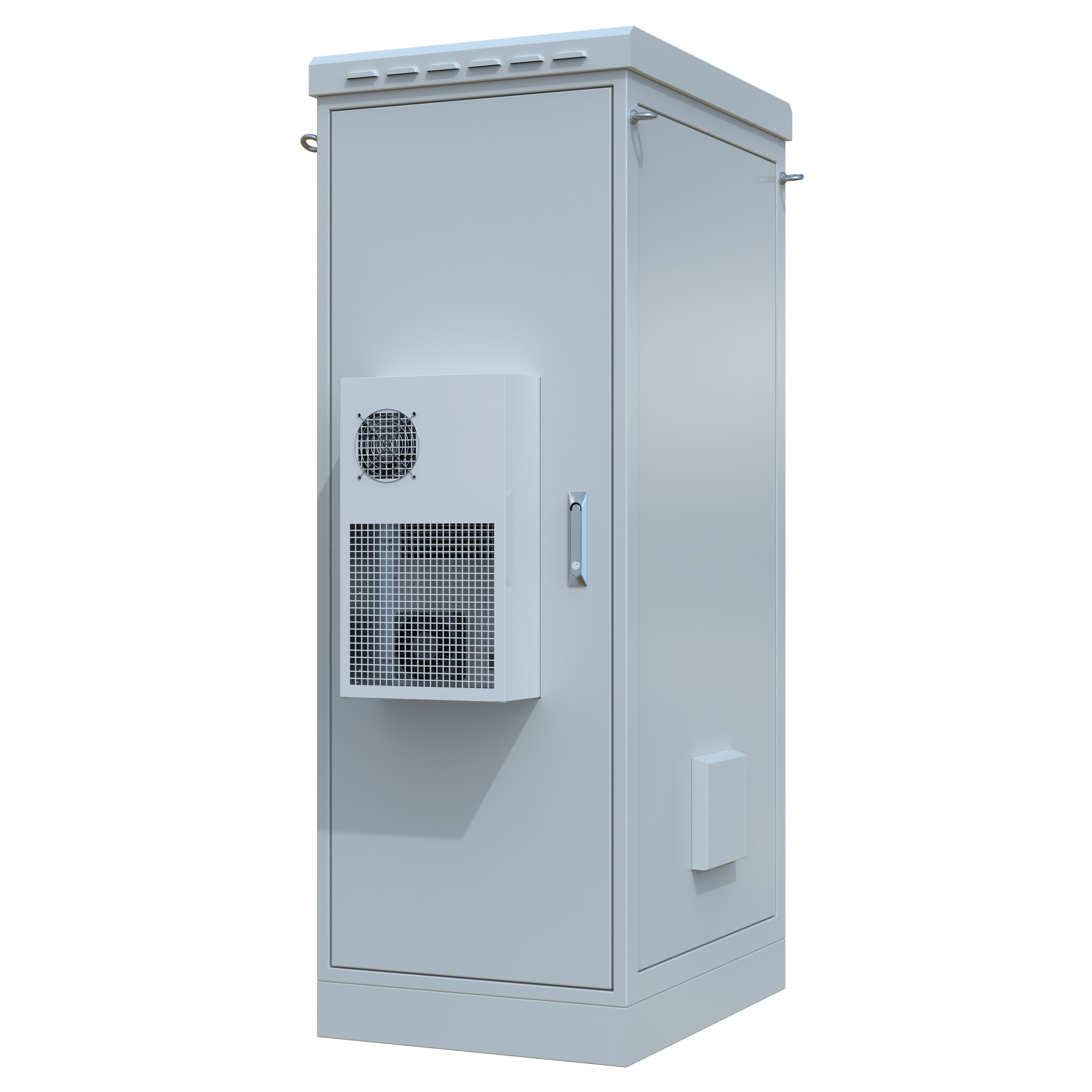STURDX Climate Series™ 32U IP66 Weatherproof Galvanized Steel Outdoor Network Cabinet with Air Conditioner | 24" × 32" (600 × 800 mm) | 19-Inch Rack Enclosure
