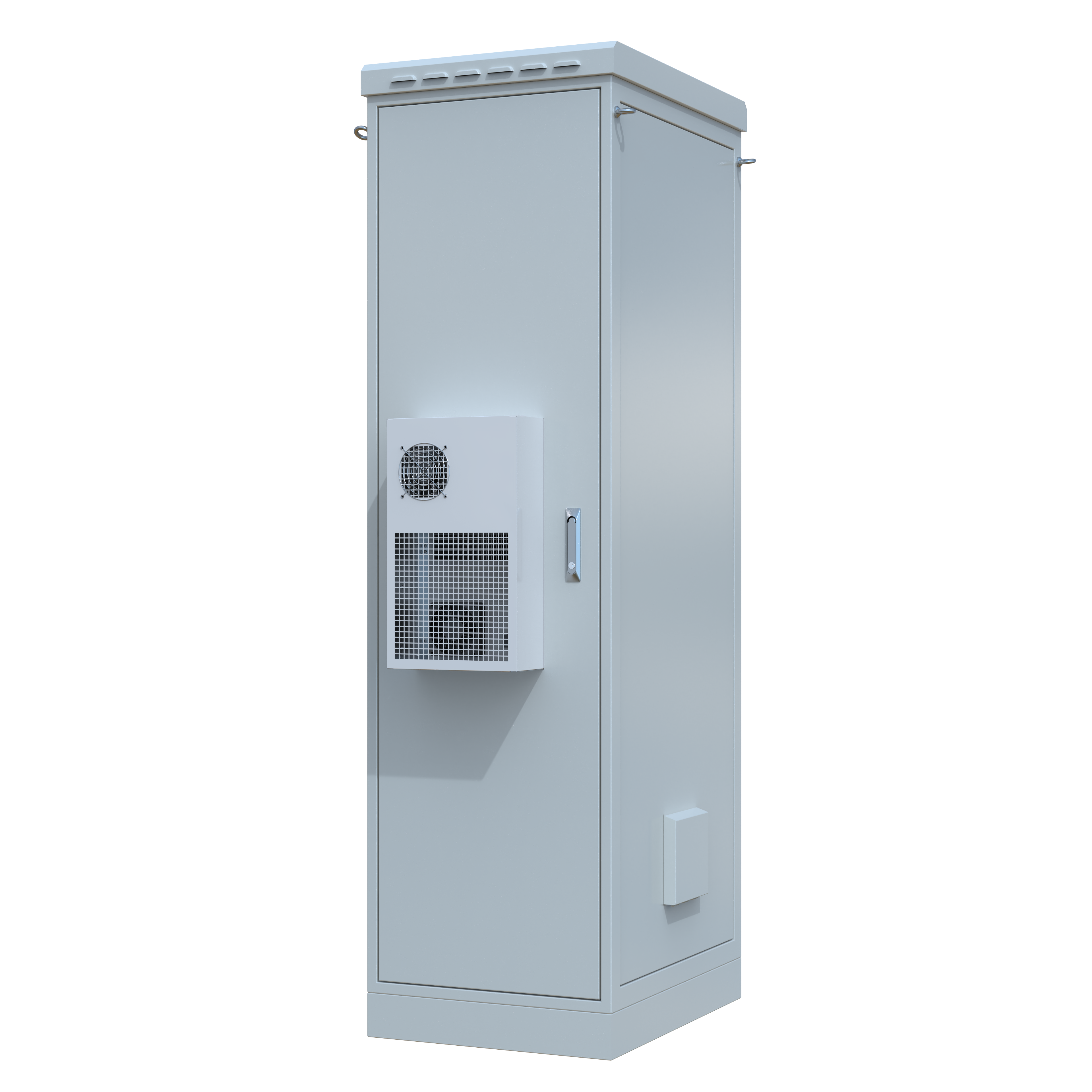 STURDX Climate Series™ 42U IP66 Weatherproof Outdoor Network Cabinet with Air Conditioner | 24" × 32" (600 × 800 mm) | Galvanized Steel | 19-Inch Rack Enclosure