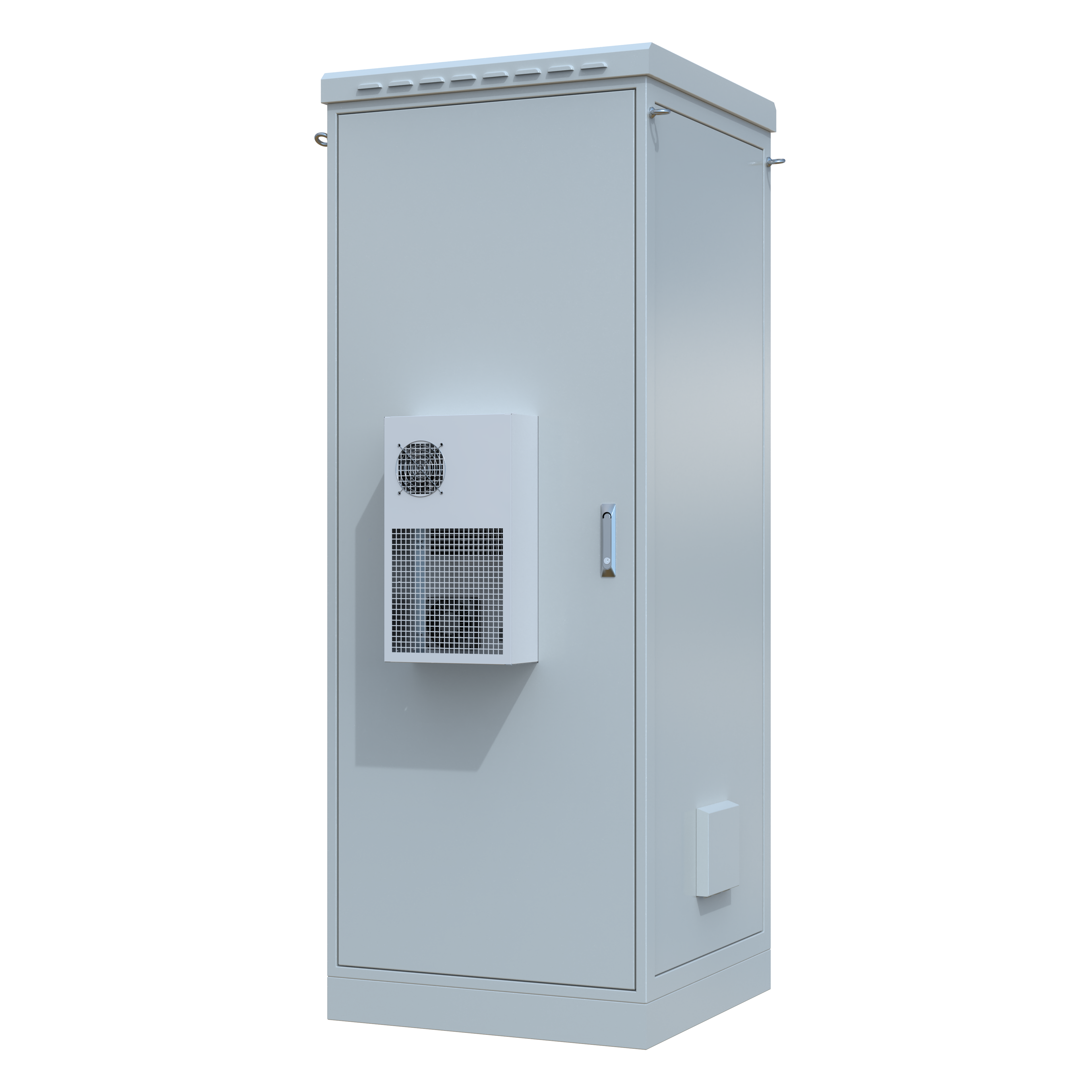 STURDX Climate Series™ 42U IP66 Weatherproof Outdoor Network Cabinet with Air Conditioner | 32" × 32" (800 × 800 mm) | Galvanized Steel | 19-Inch Rack Enclosure