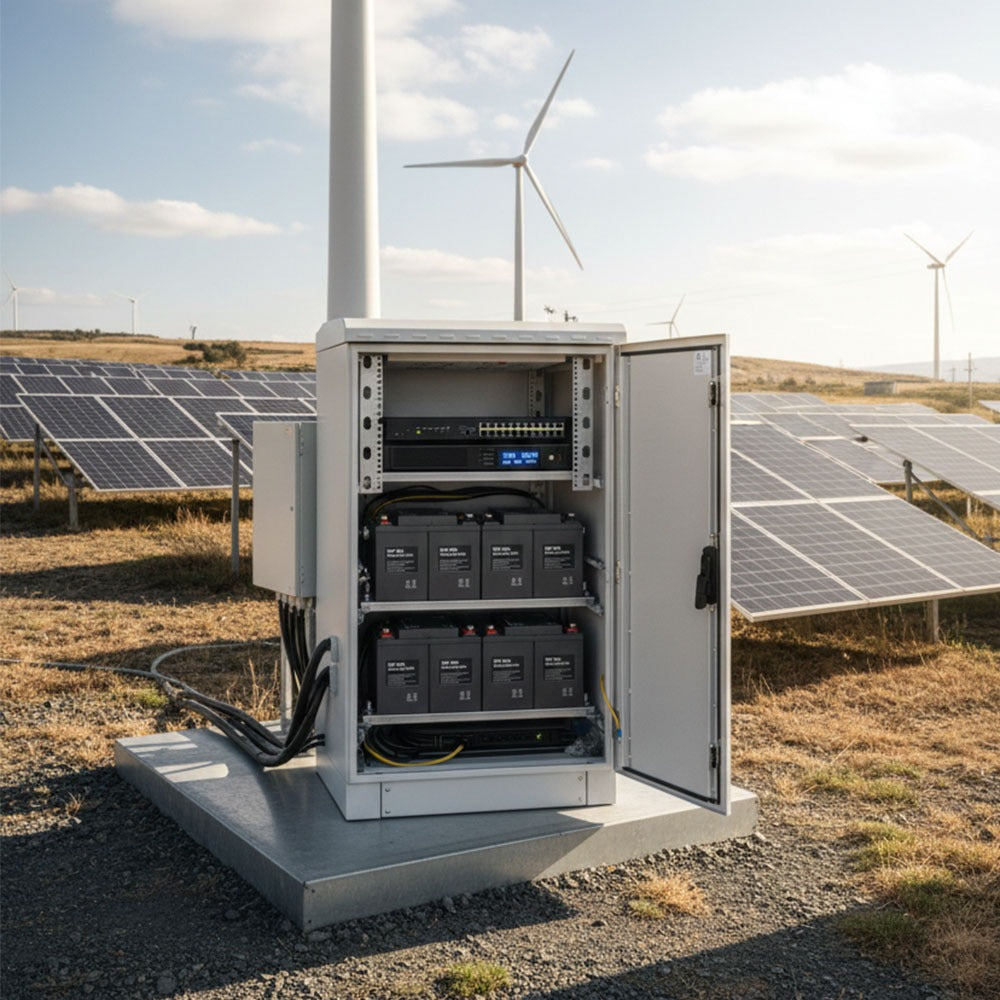 STURDX X6- IP66 Outdoor Battery Cabinet for 12V Systems – 19” Rack ESS Cabinet | STURDX