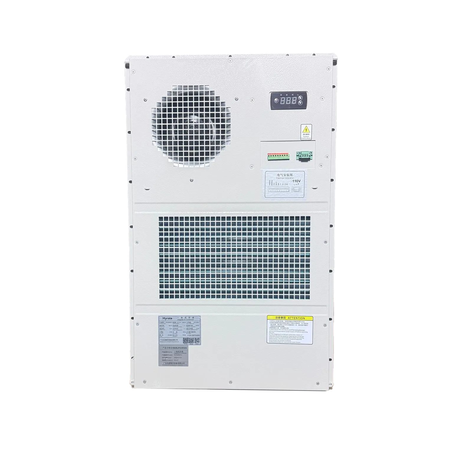 Enclosure Air Conditioner - MCA Series Industrial Air Conditioning Unit, Cooler and Heater (optional) for Network Cabinet Enclosures (2000W 110V 60Hz)